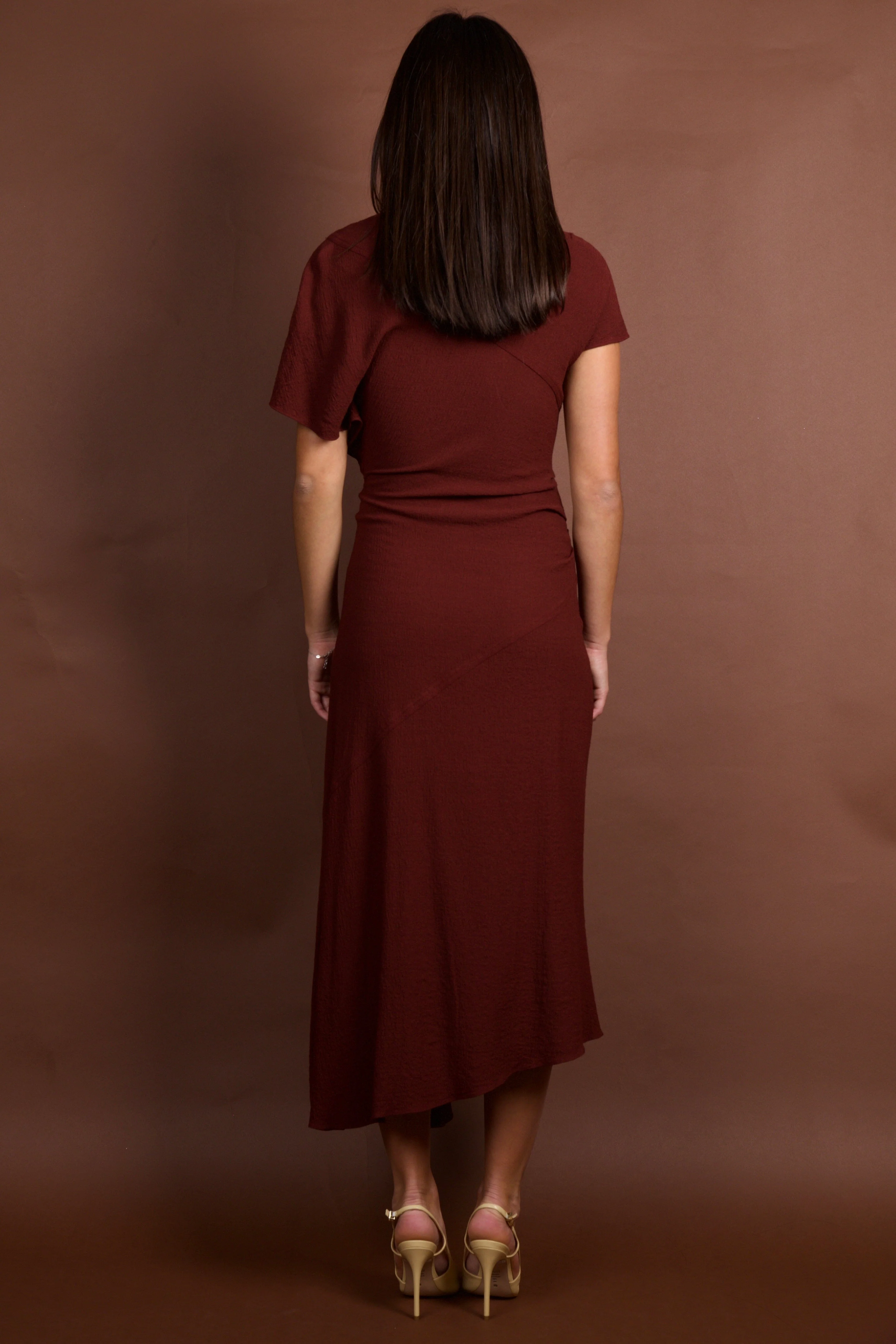 A.L.C. | Dena Dress - Black Cherry - Image 5