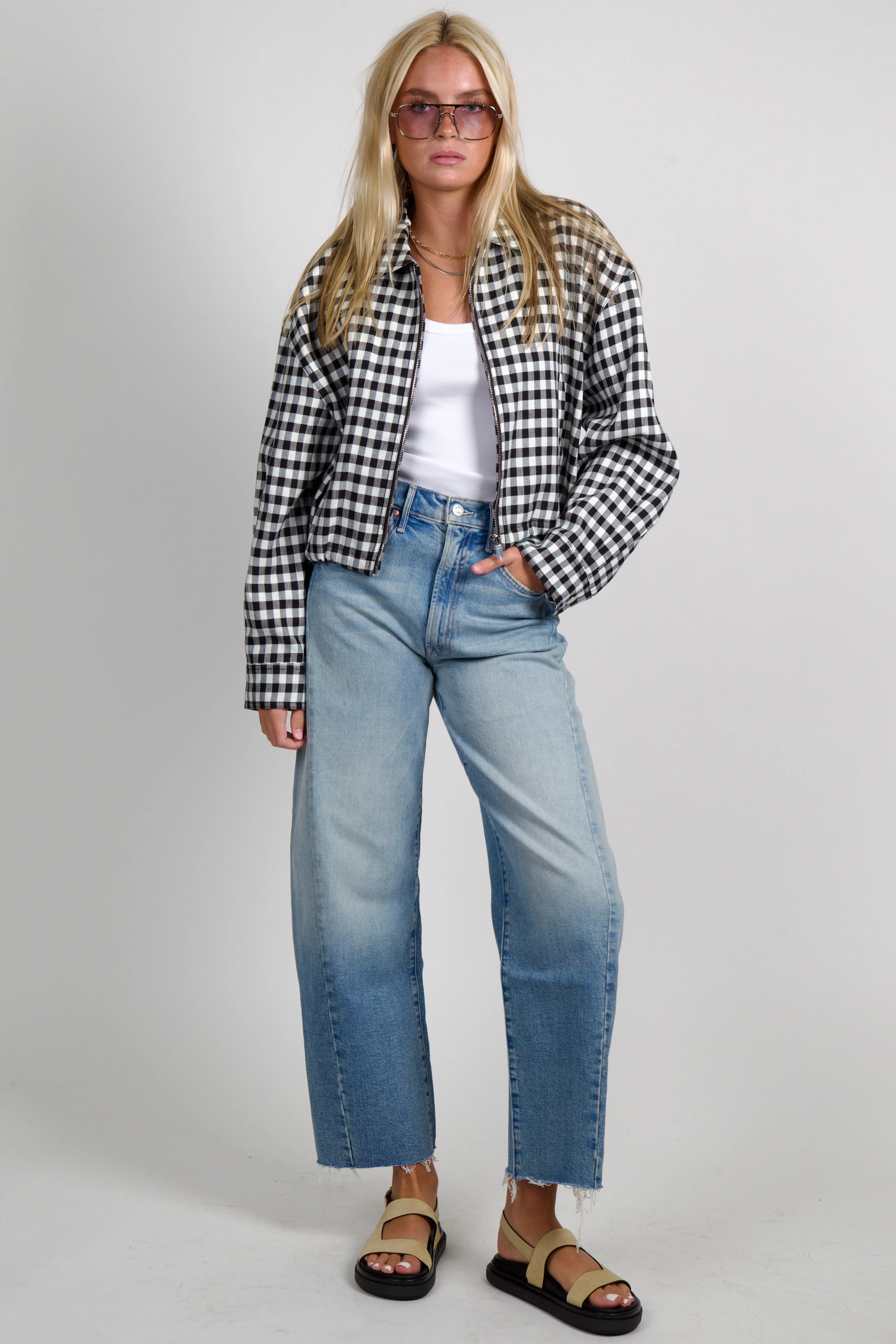 A.L.C. | Kayden Jacket - Black/Cream - Image 3