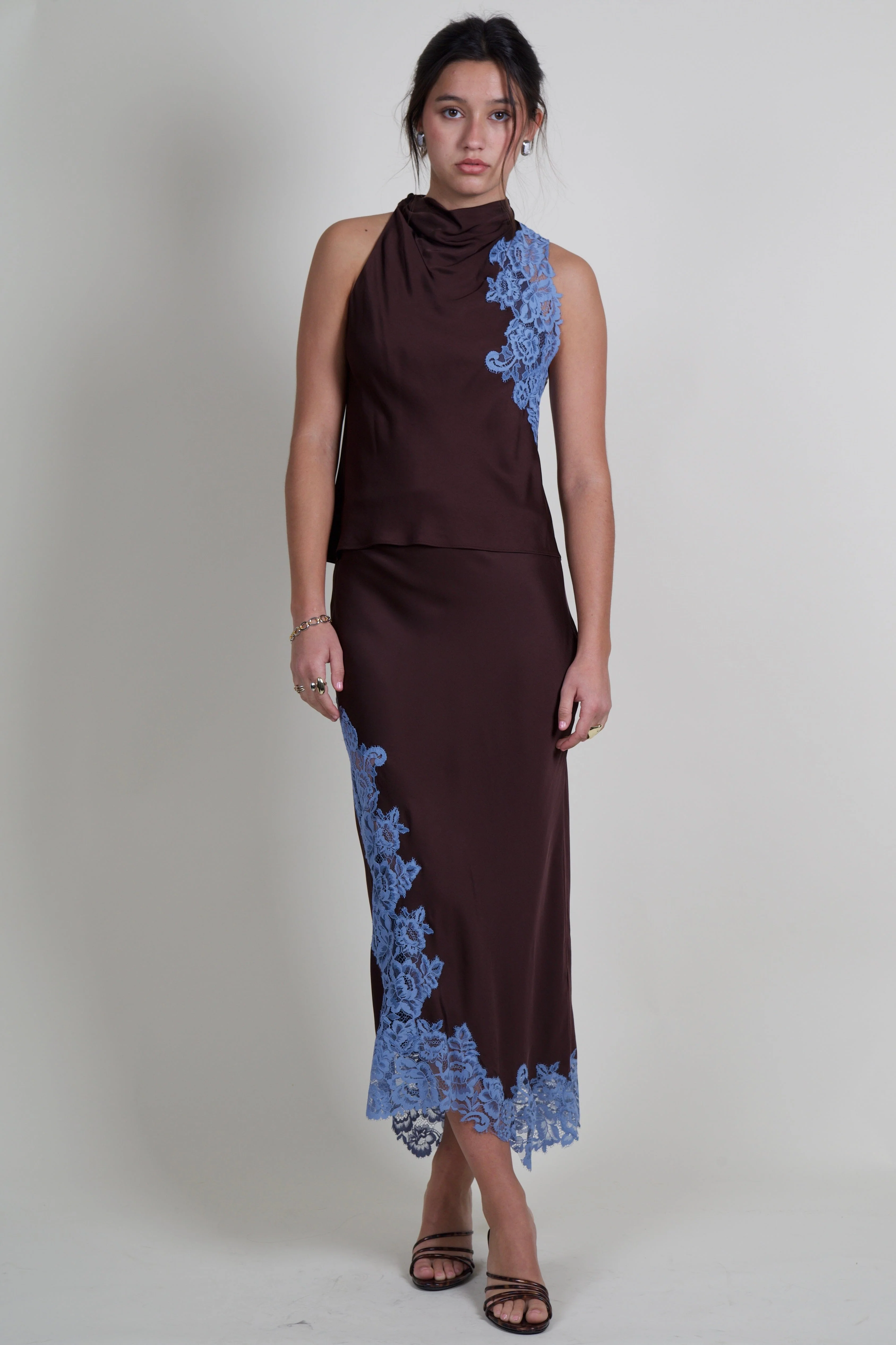 A.L.C. | Olivia Skirt - Ganache/French Blue