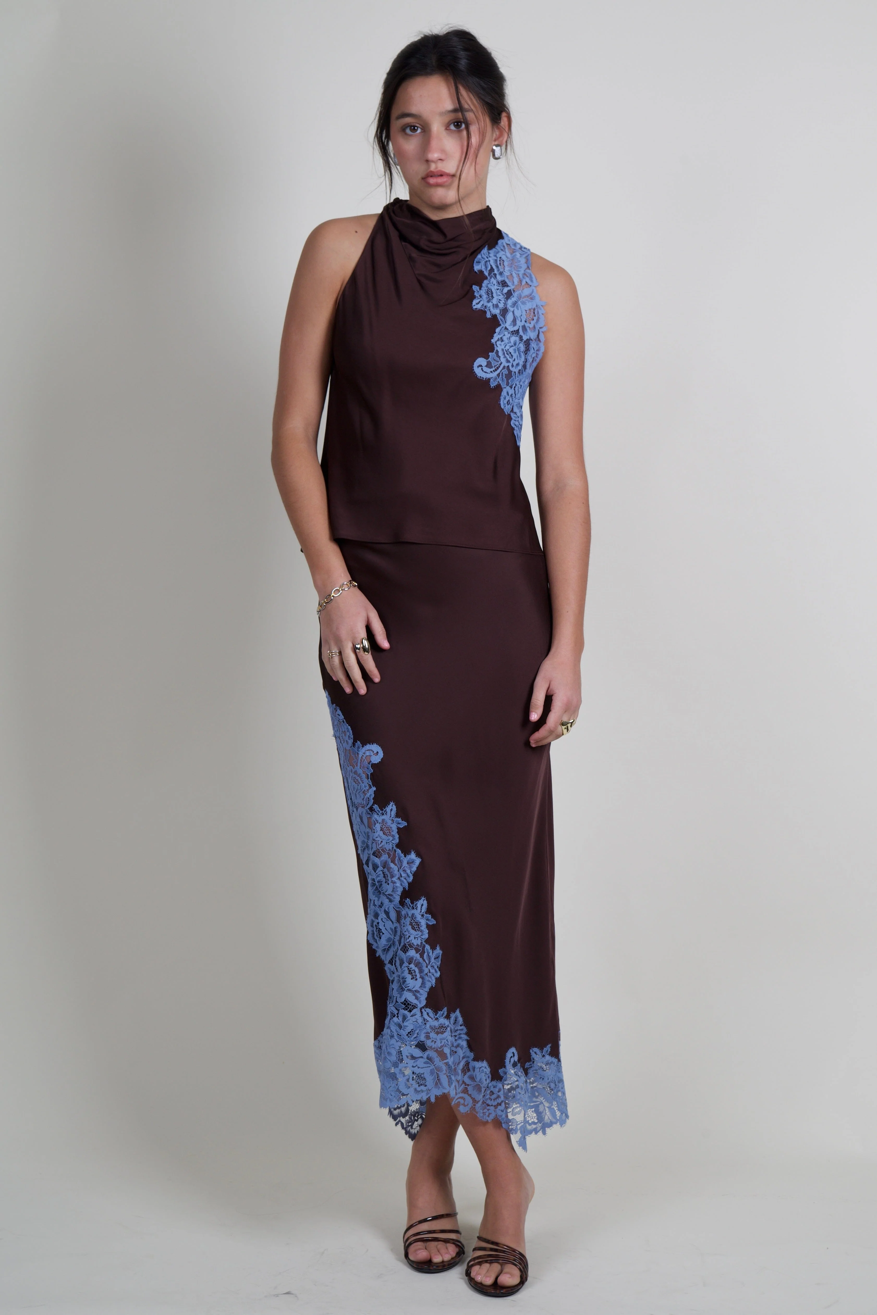 A.L.C. | Olivia Skirt - Ganache/French Blue - Image 3