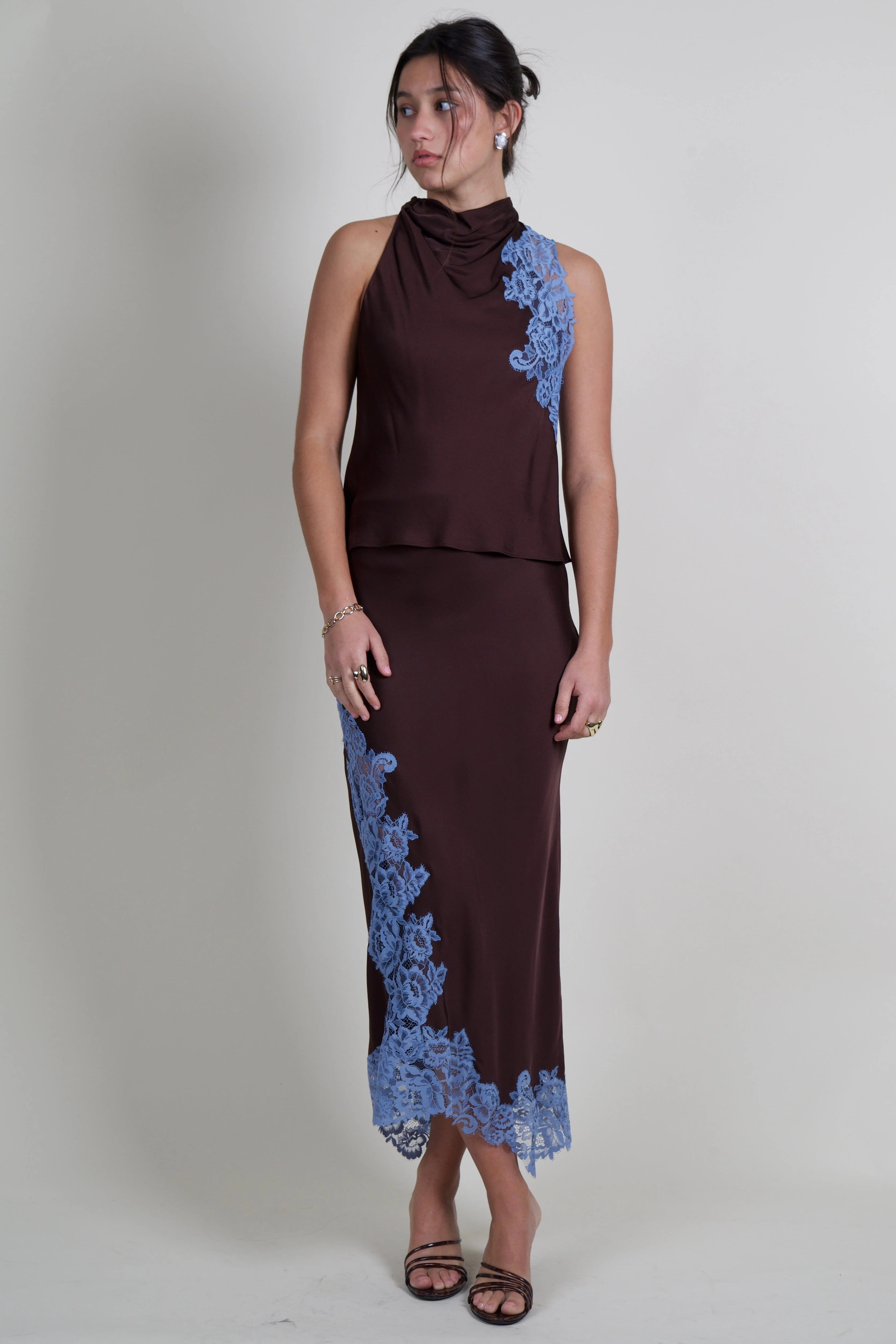 A.L.C. | Olivia Skirt - Ganache/French Blue - Image 4