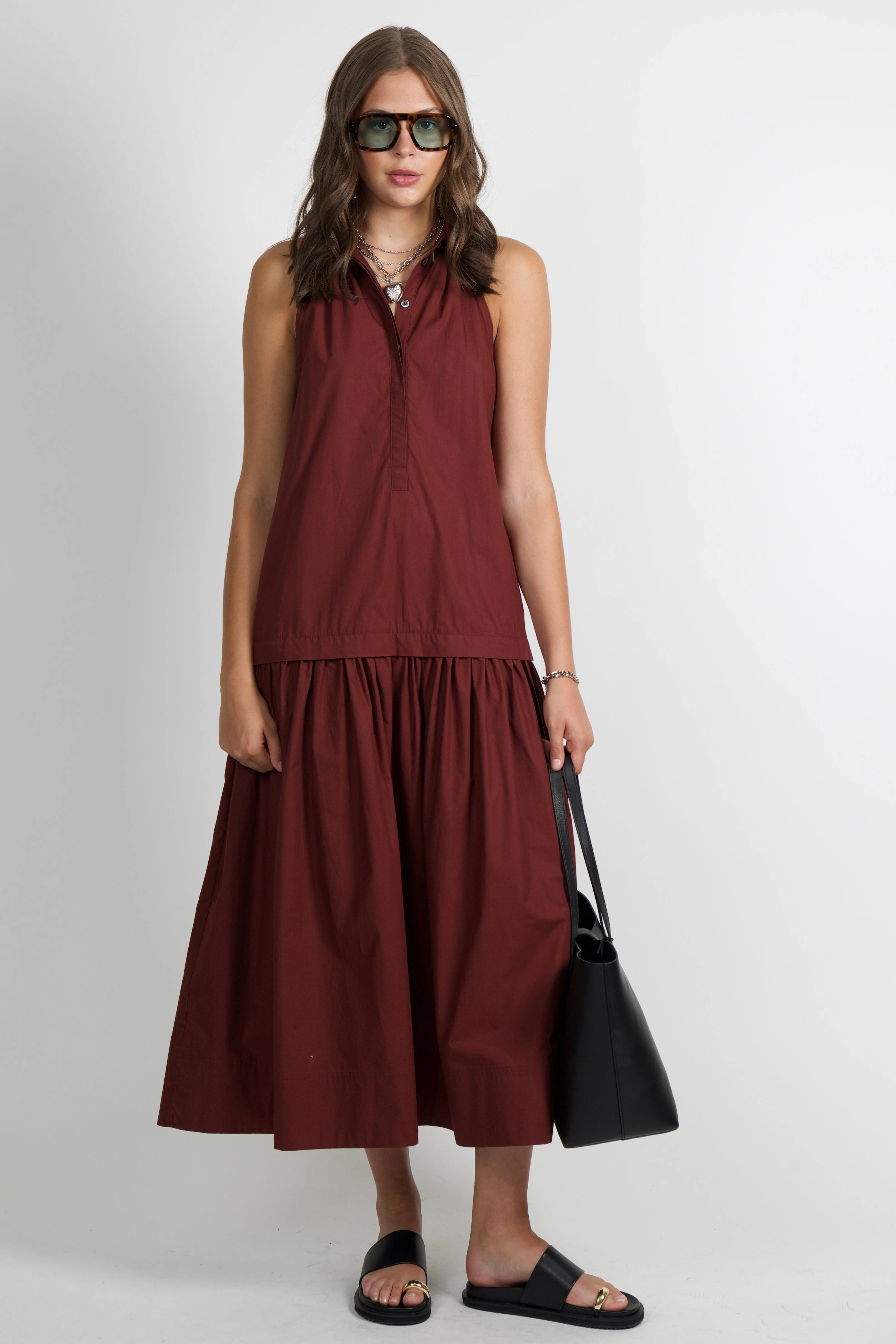A.L.C. | Vera Dress - Dark Bosco - Image 2