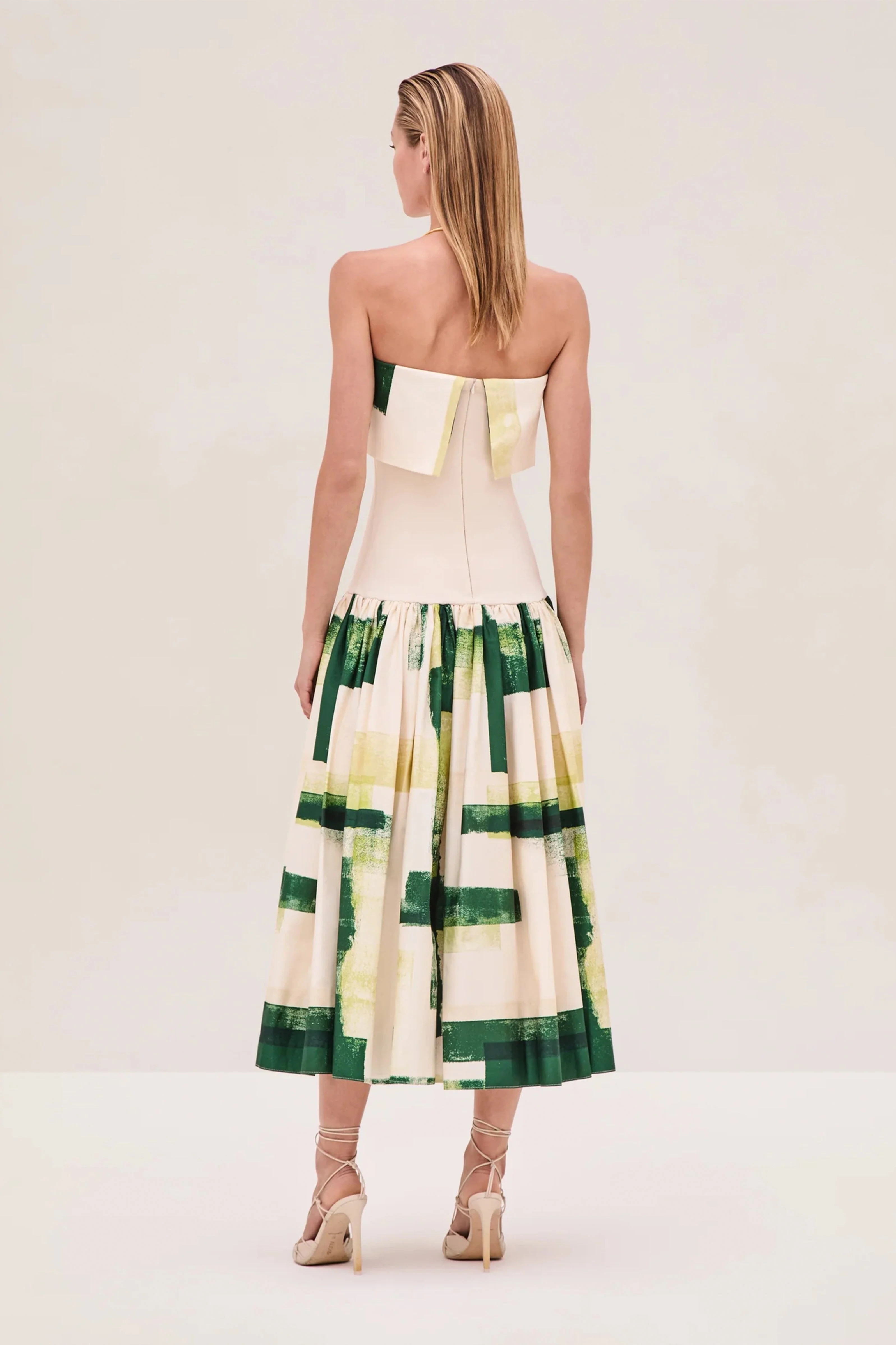 ALEXIS | Robia Dress - Green Brushstroke - Image 3