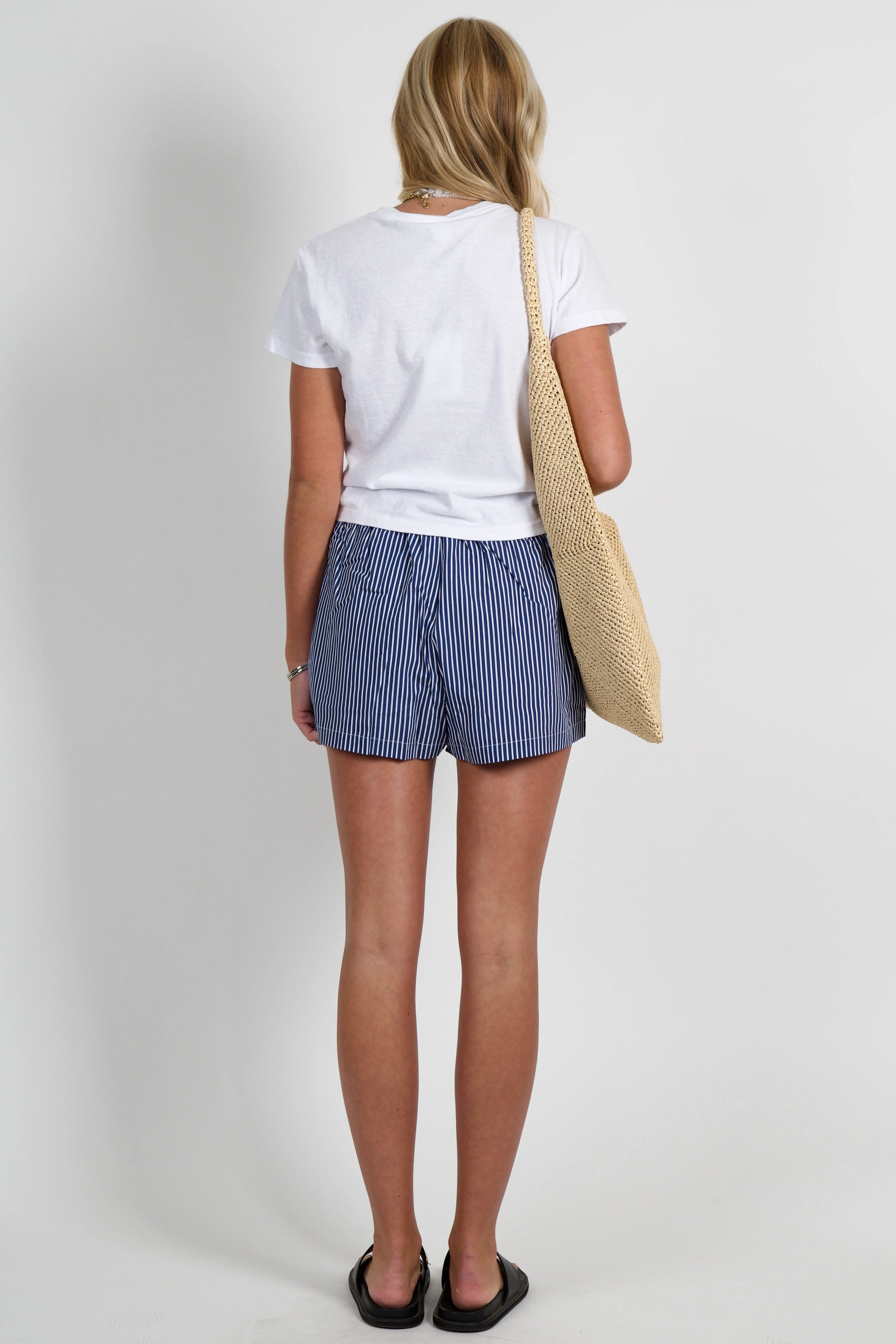 AUREUM | Striped Boxer Shorts - Navy - Image 5