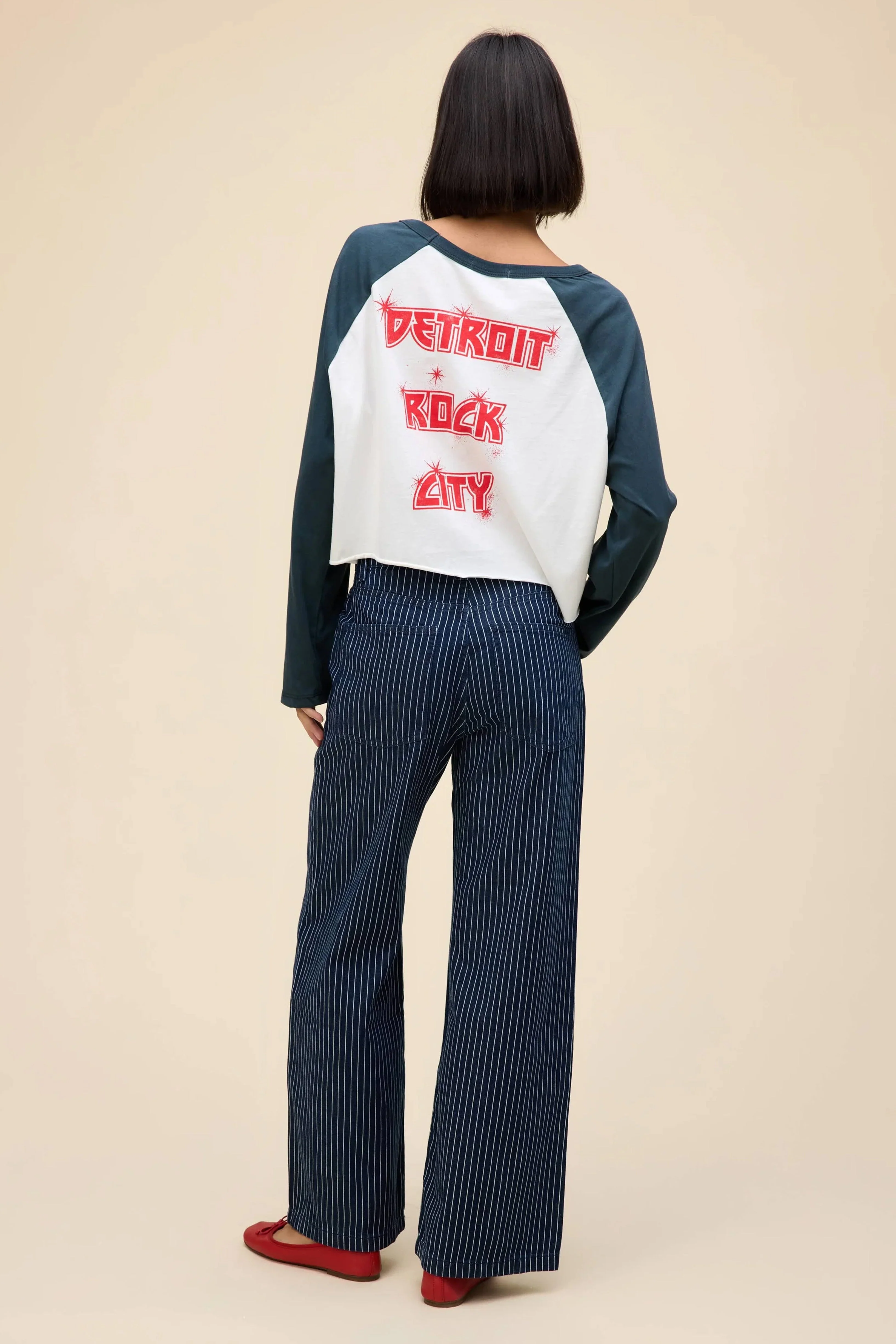 DAYDREAMER | Kiss Tiger Stadium Long Sleeve - White - Image 5