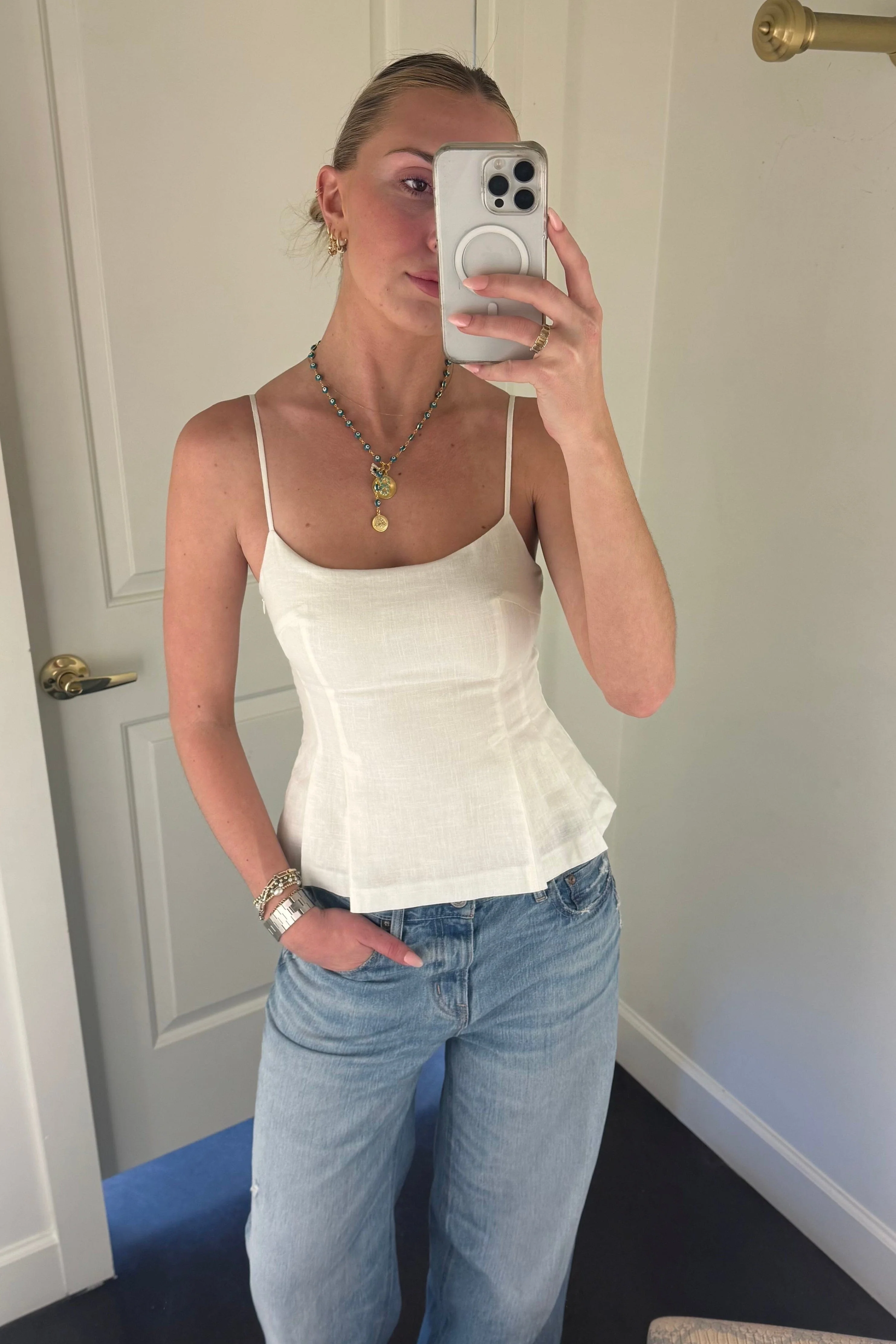 ELODIE | Ellery Top - White - Image 2
