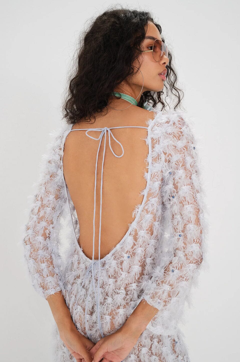 FOR LOVE & LEMONS | Amber Midi Dress - Blue - Image 3