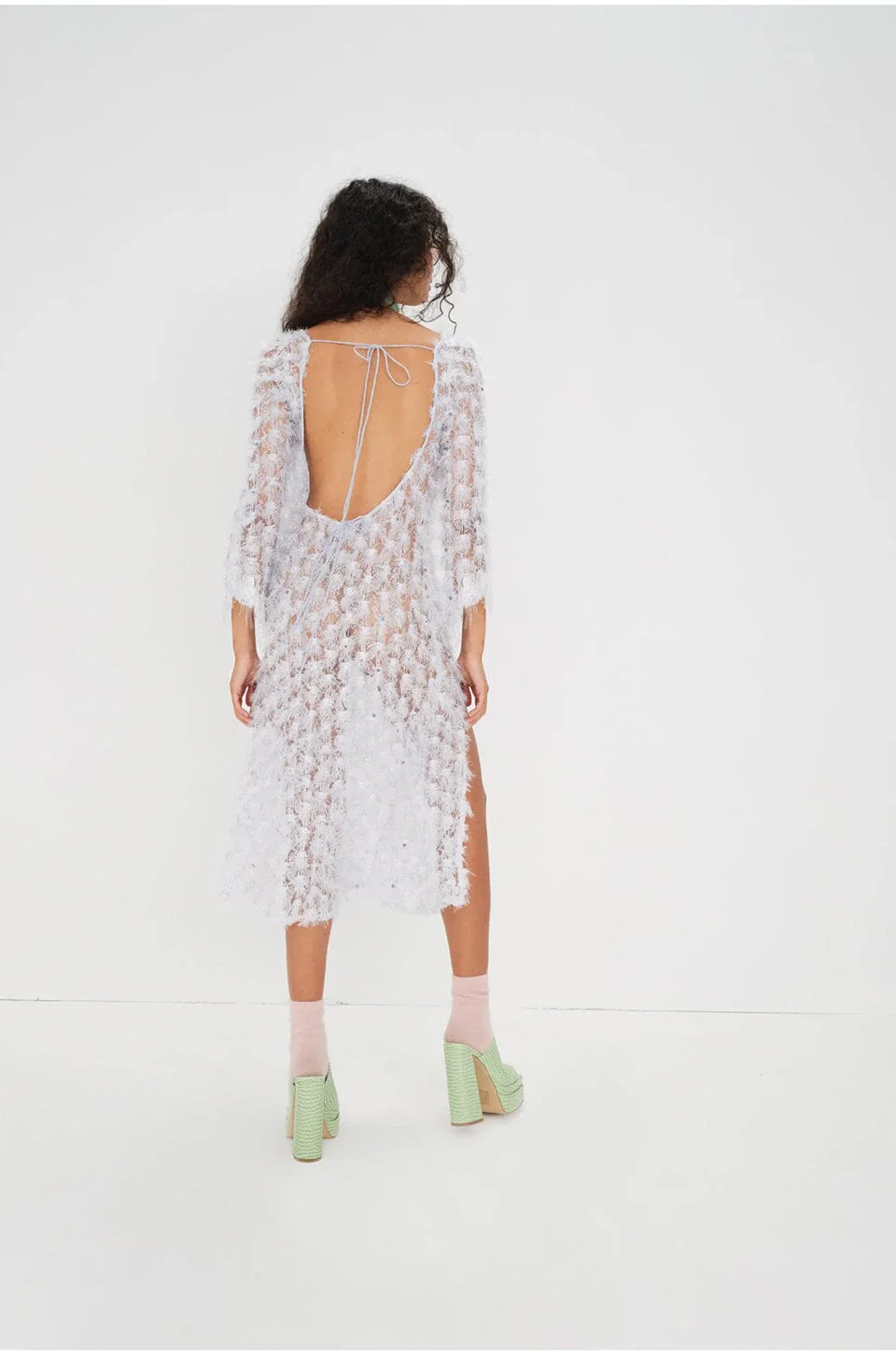 FOR LOVE & LEMONS | Amber Midi Dress - Blue - Image 4