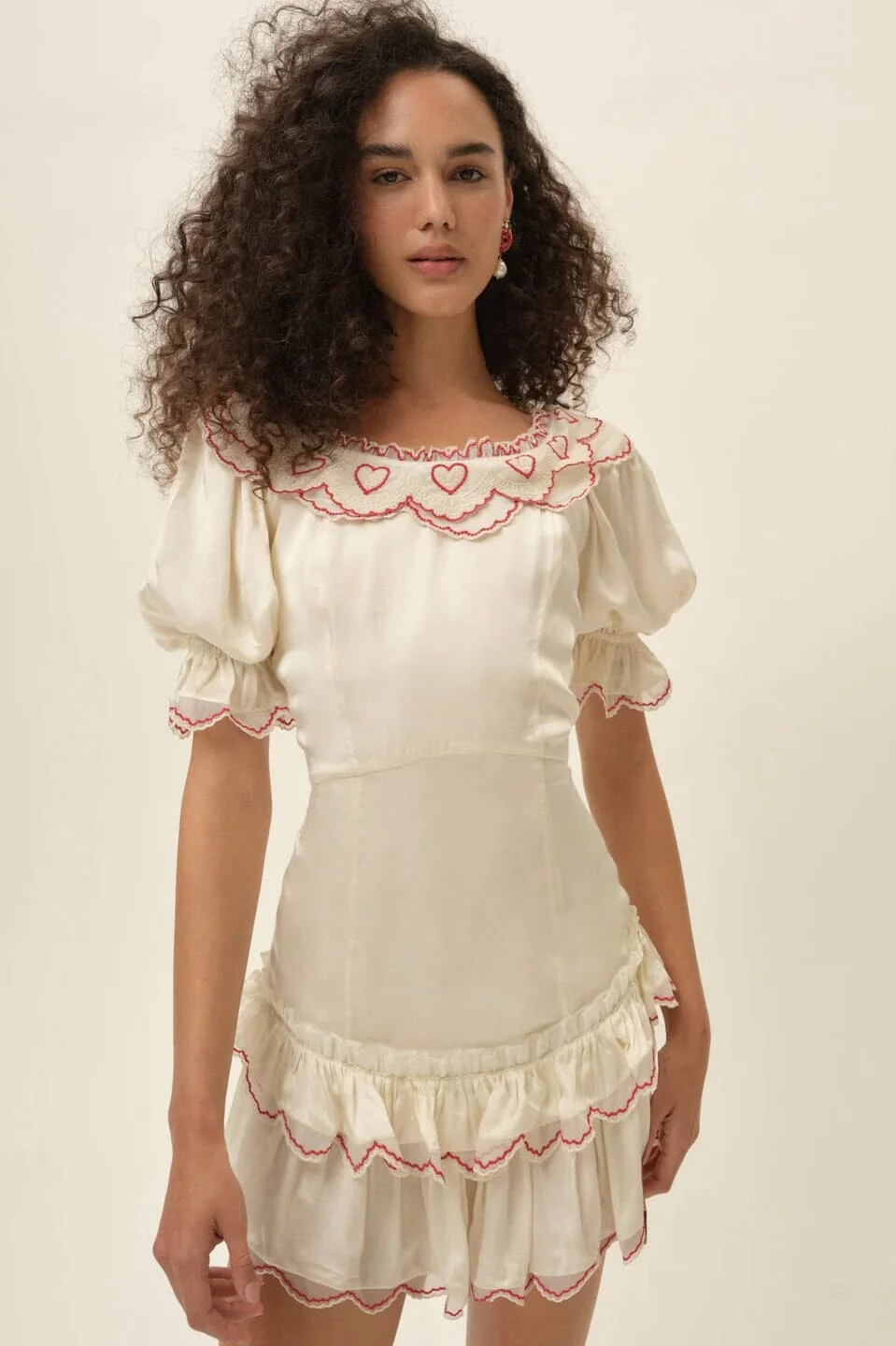 FOR LOVE & LEMONS | Amor Mini Dress - Cream - Image 2
