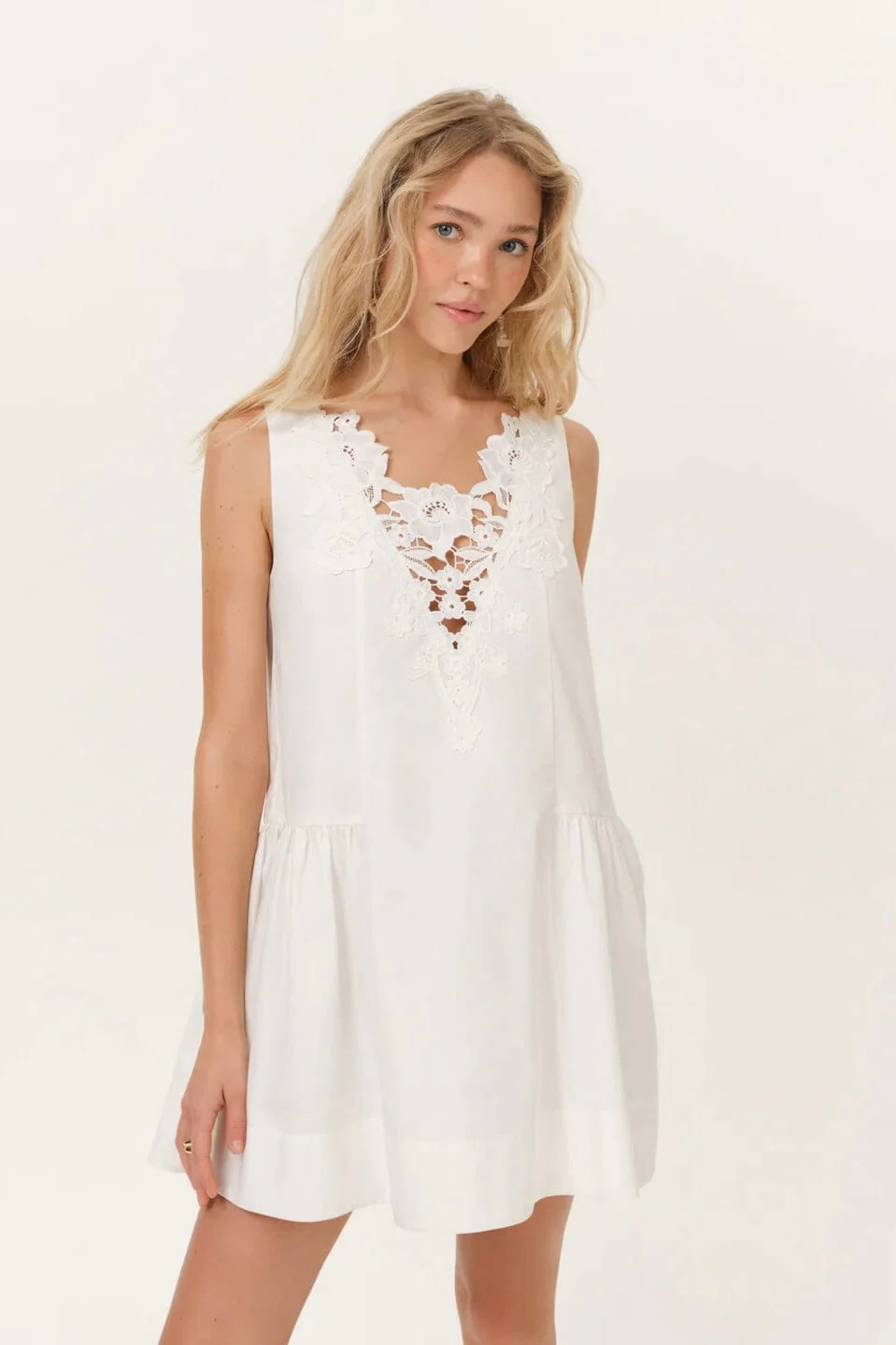 FOR LOVE & LEMONS | Nicola Mini Dress - White