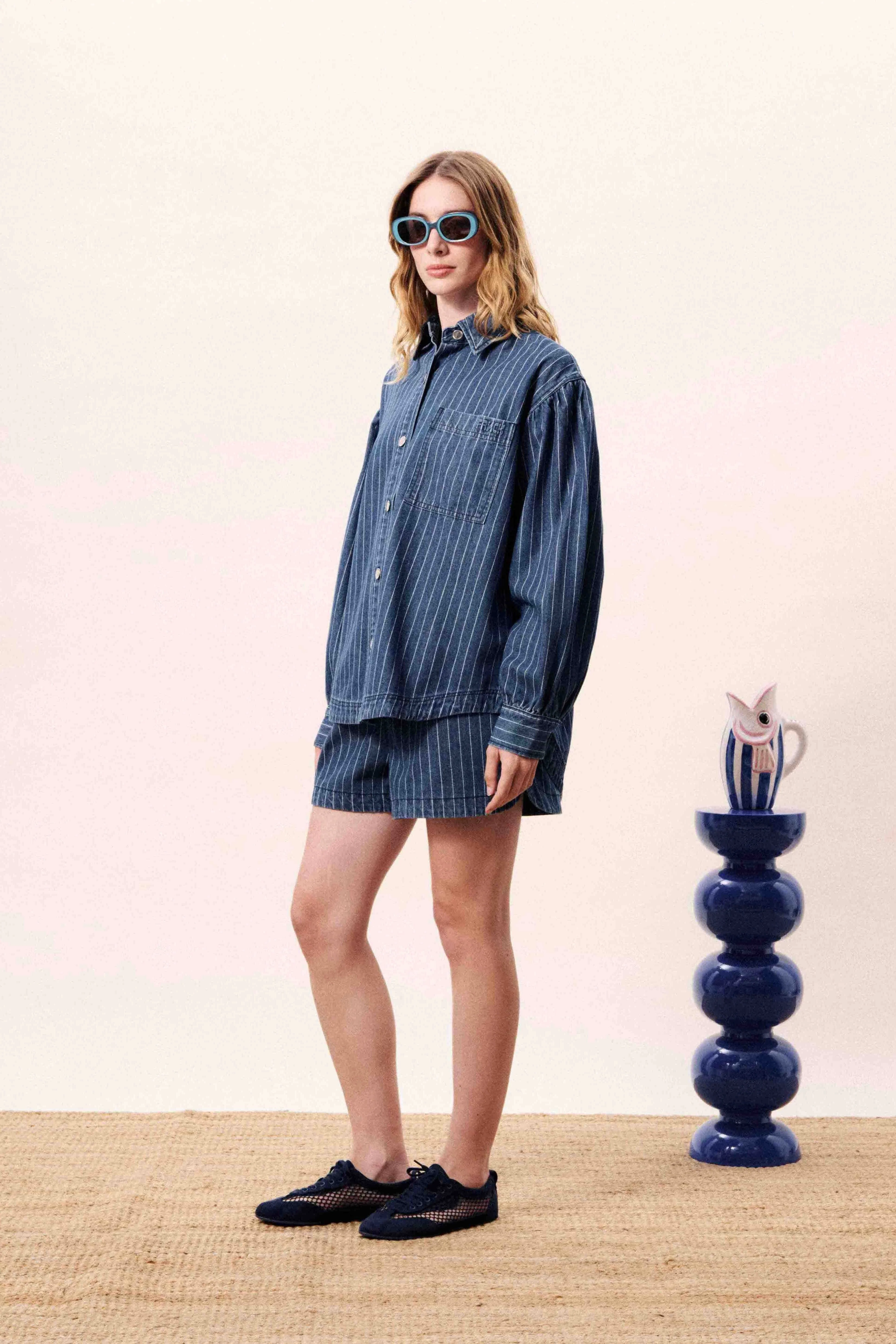 FRNCH | Chicamia Short - Bleu Jean - Image 2