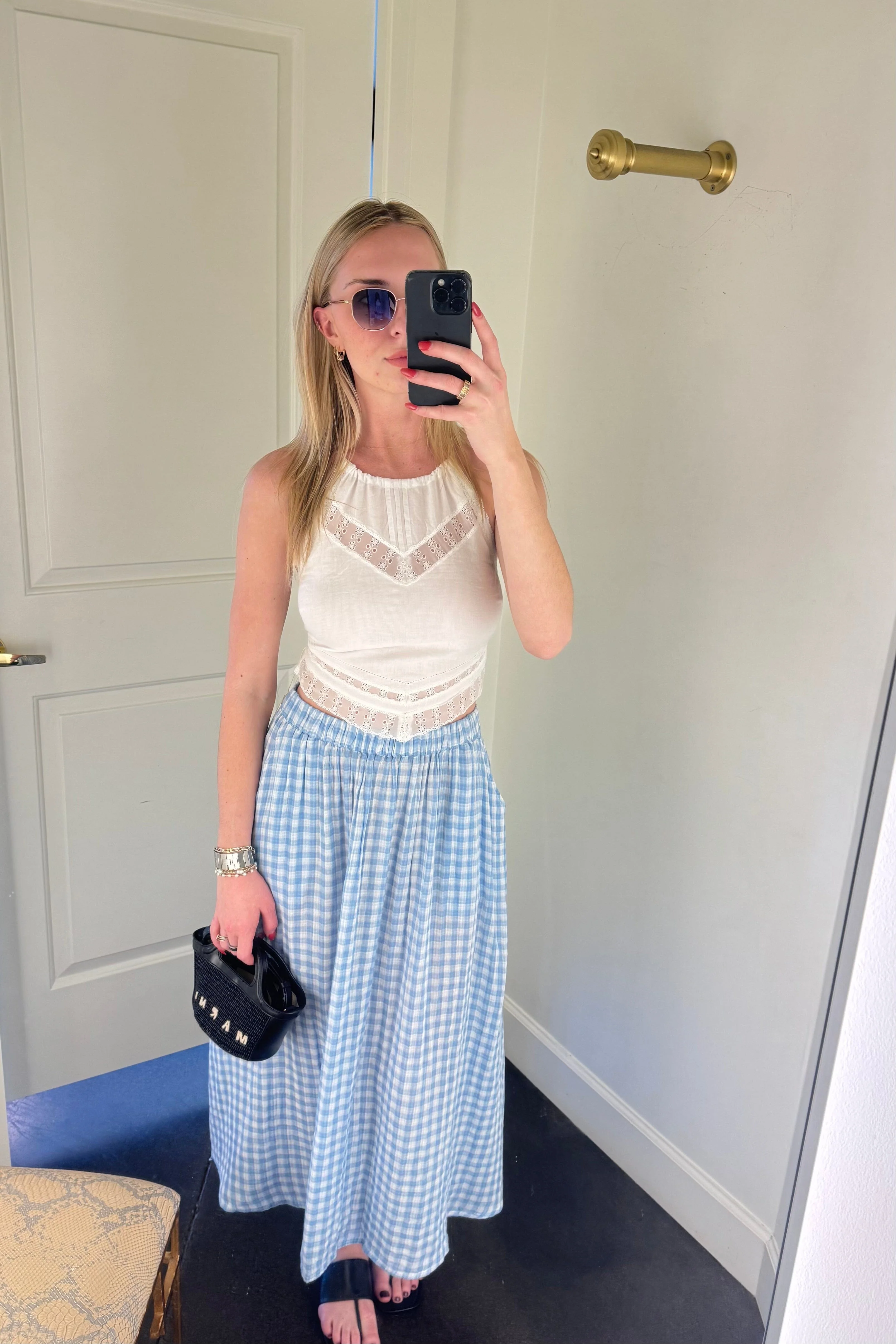 FRNCH | Cobalt Skirt - Bleu Clair