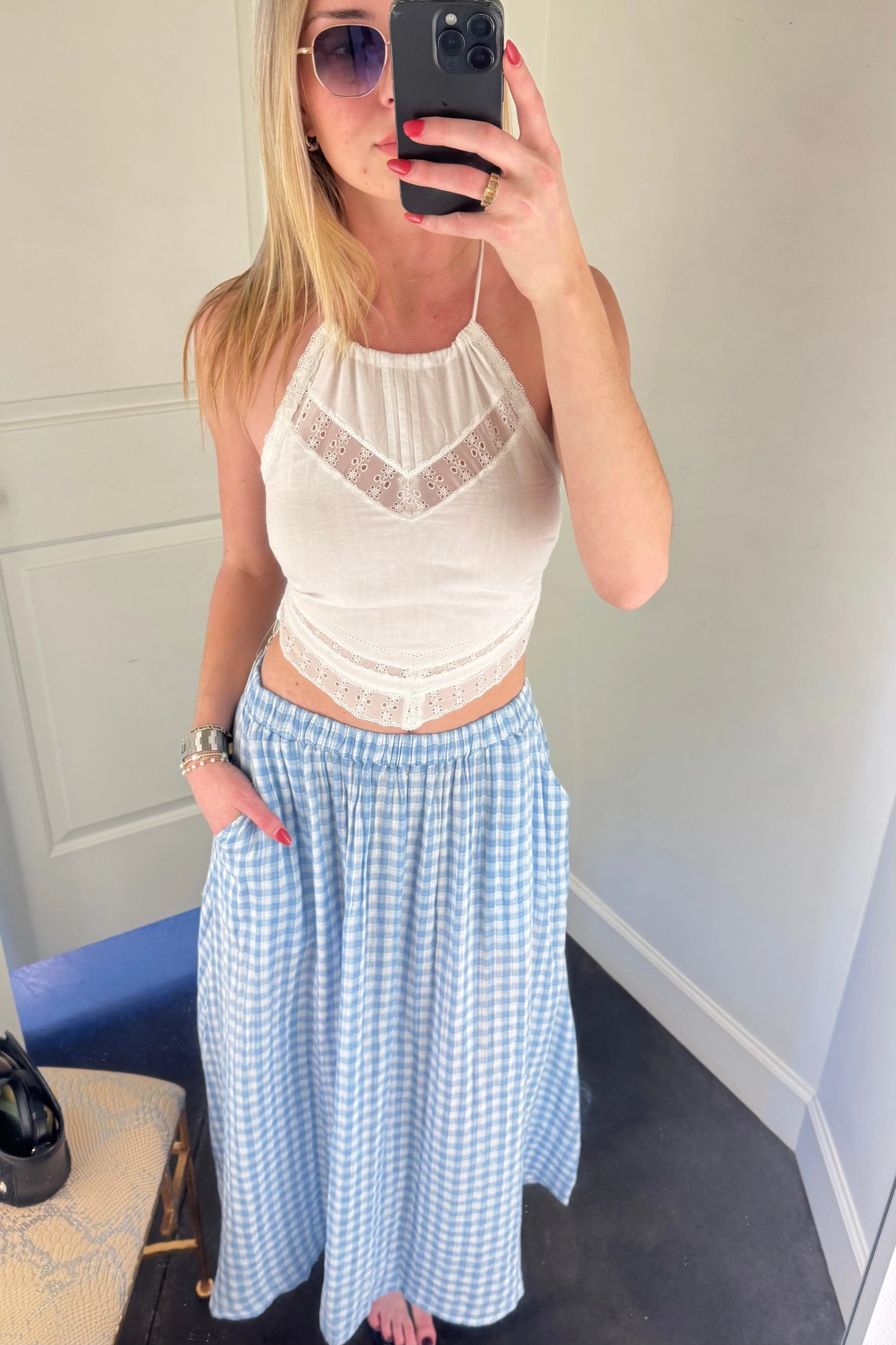 FRNCH | Cobalt Skirt - Bleu Clair - Image 3