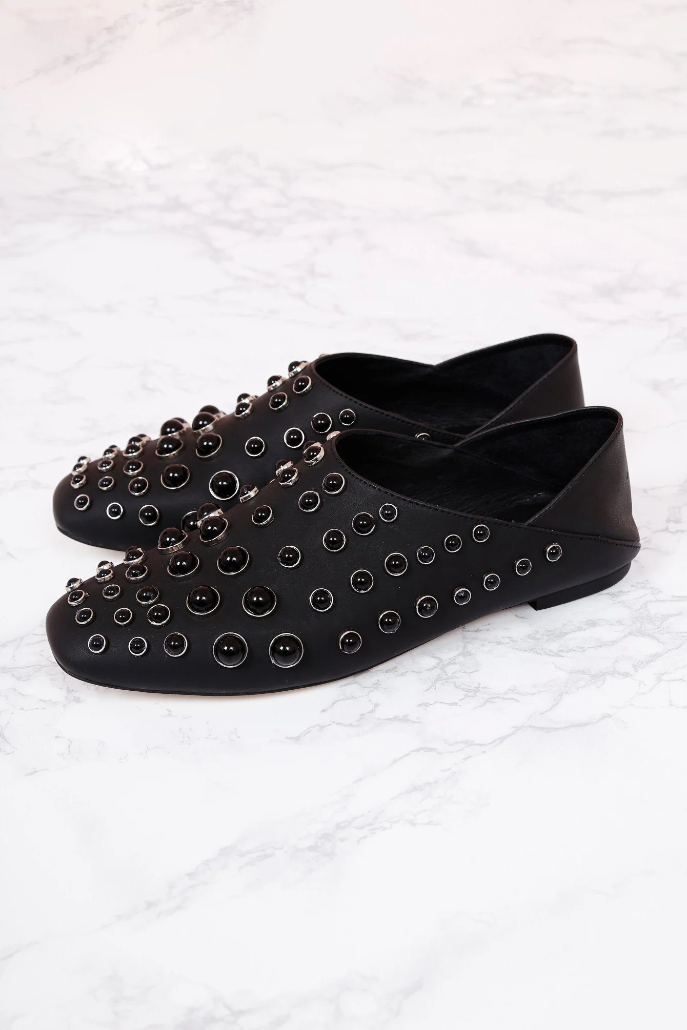JEFFREY CAMPBELL | Baxley Studded Flat - Black - Image 4