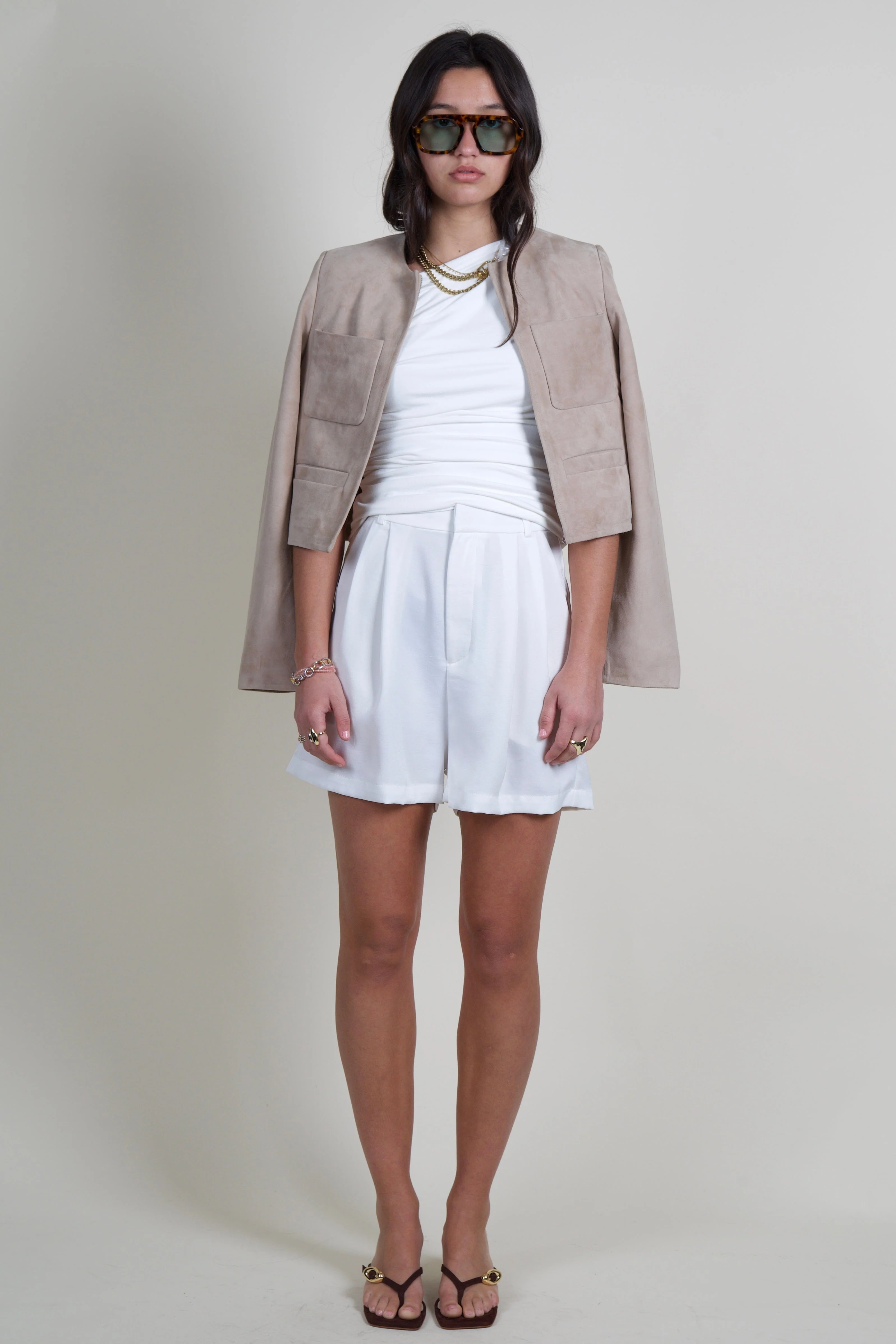 LAMARQUE | Linette Suede Jacket - Beige