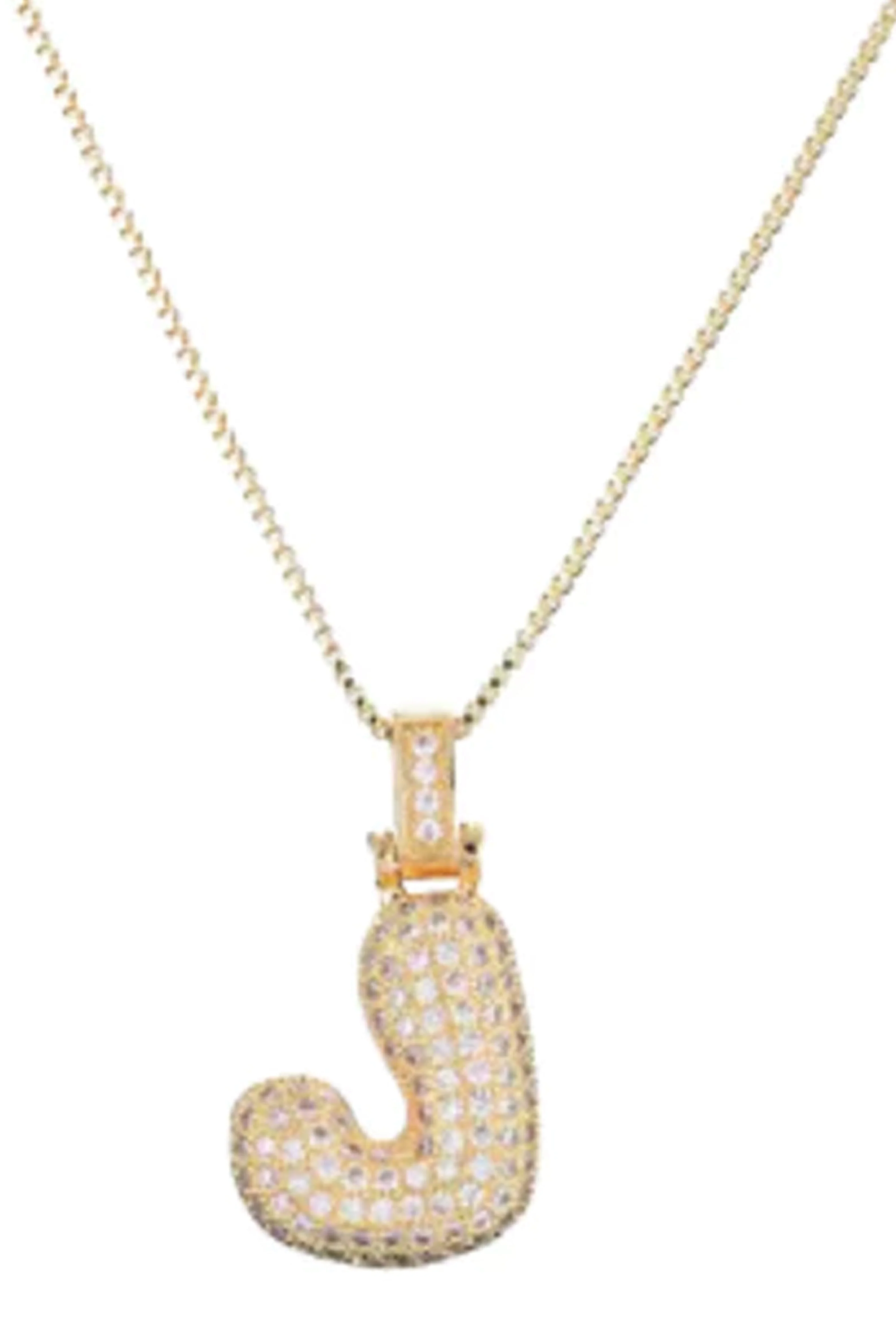 LIVIE | Bubble Letter Necklace - Gold - Image 5
