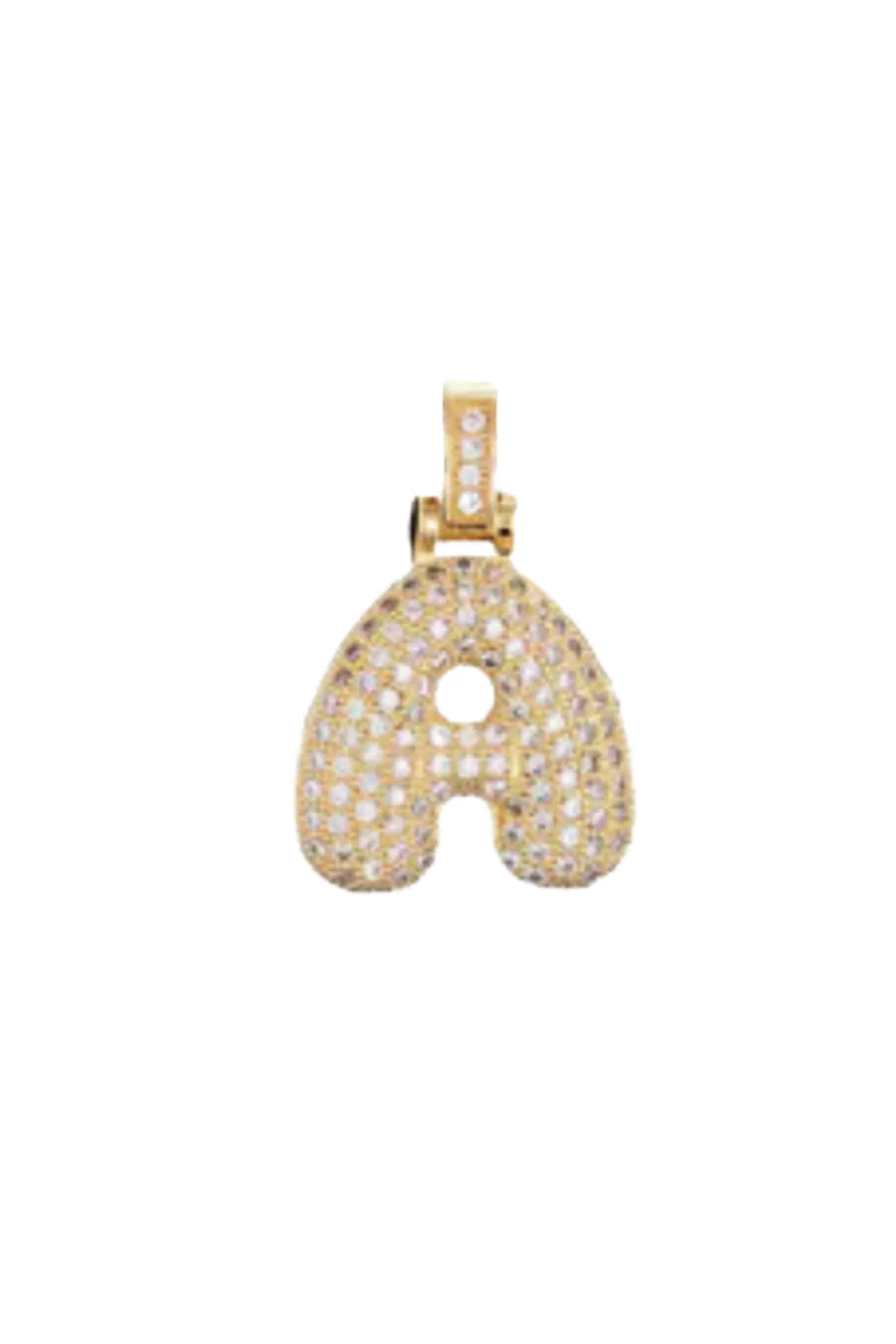 LIVIE | Bubble Letter Necklace - Gold - Image 7