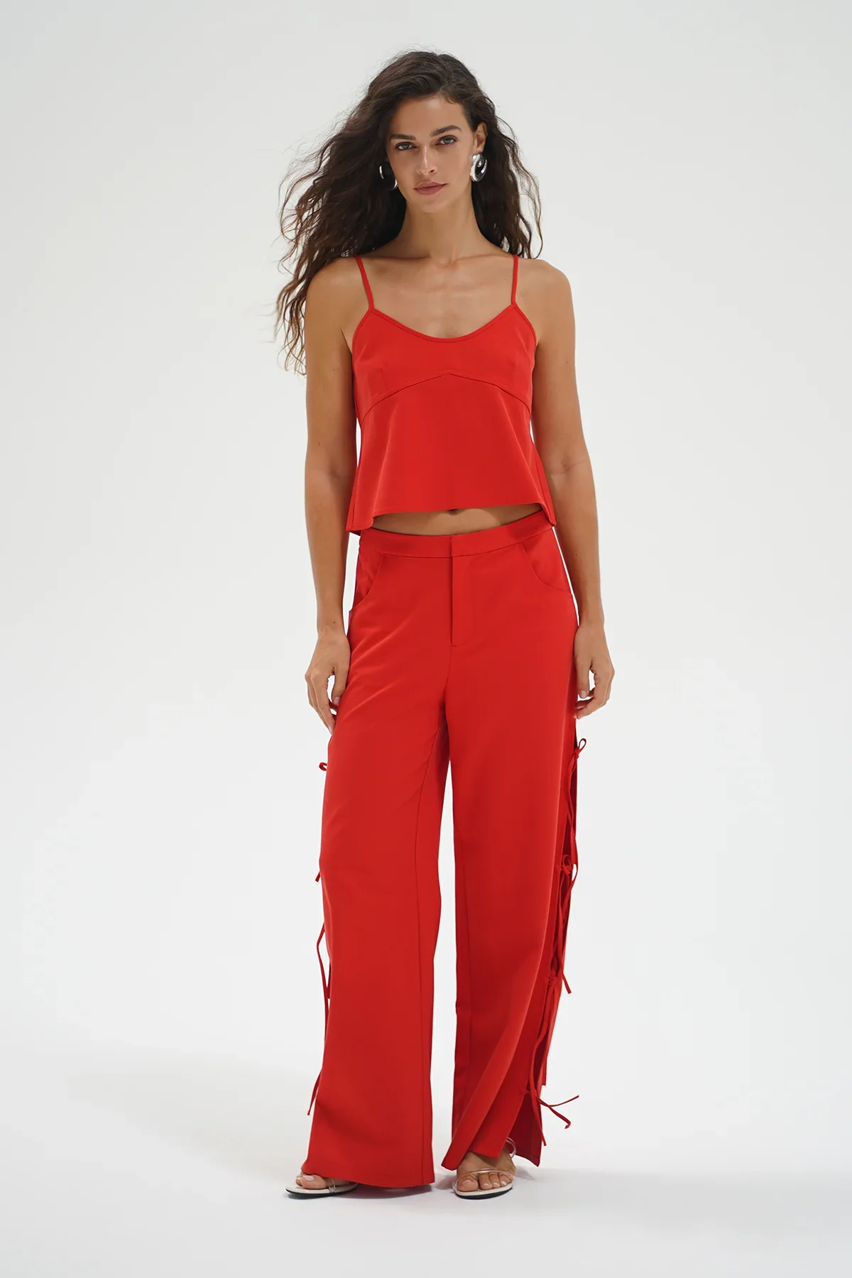 LNA CLOTHING | Kairi Tank - Red Chambray - Image 3