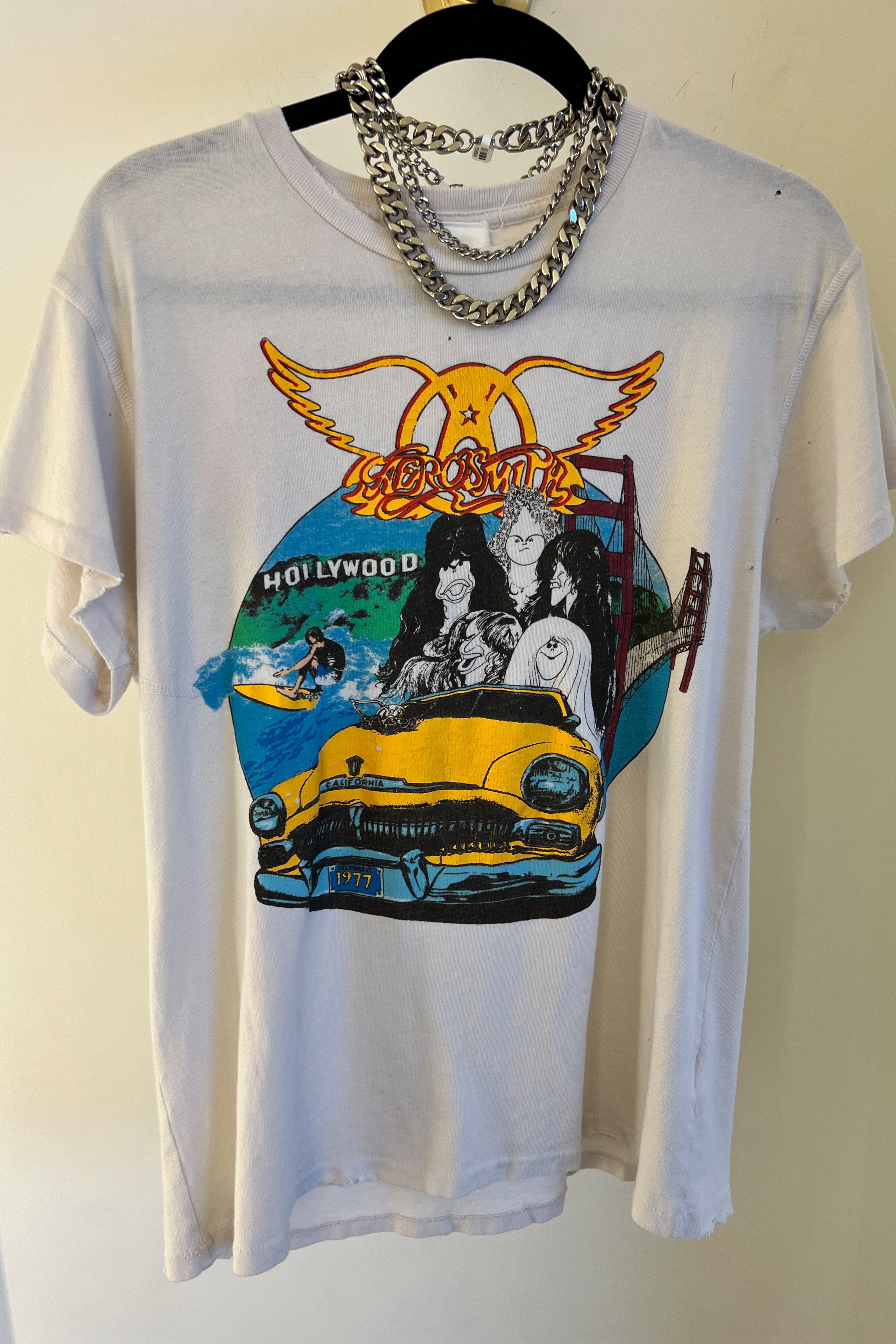 MADEWORN | Aerosmith Crew Tee - Vintage White - Image 6