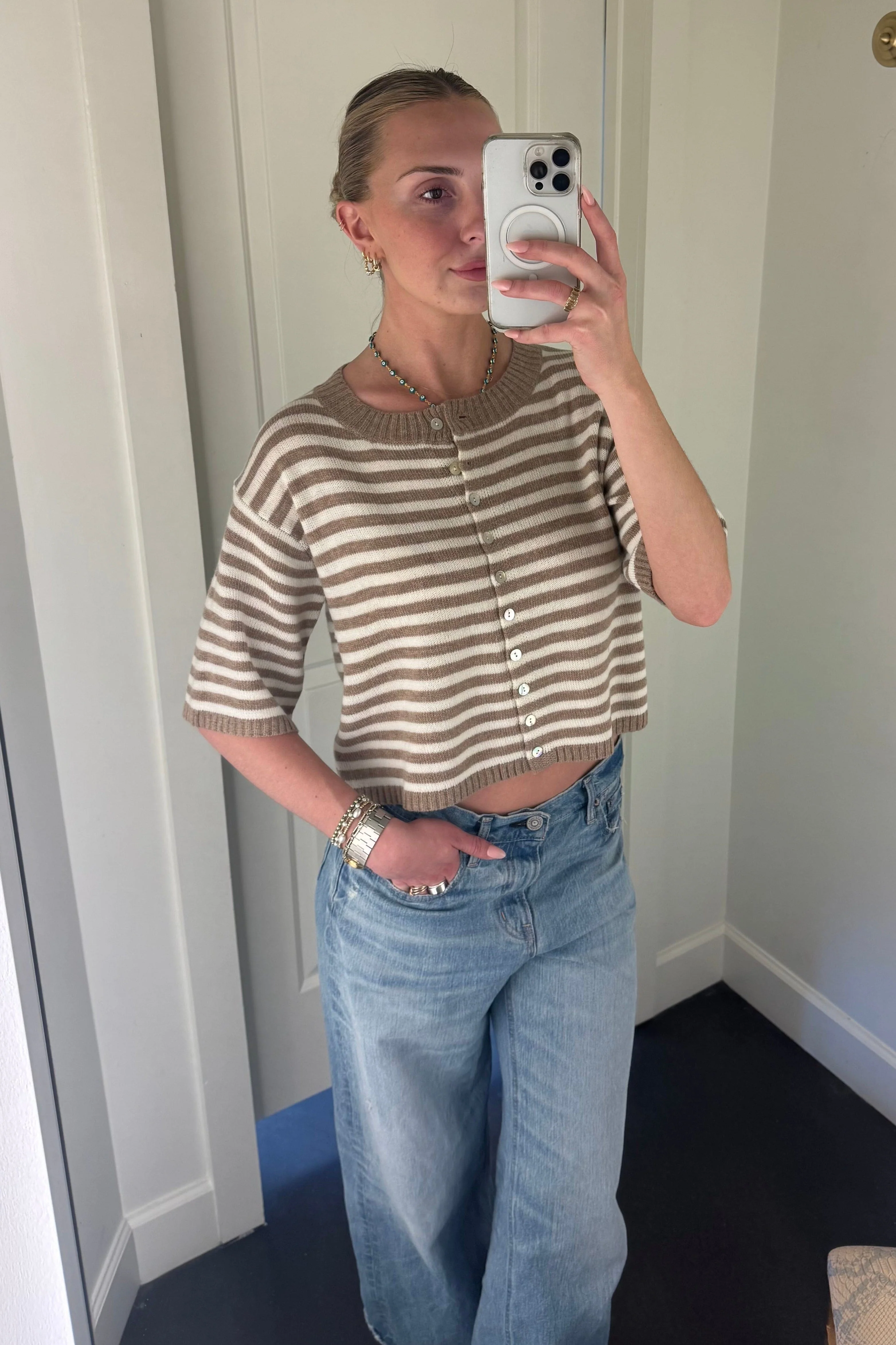 MOD REF | Jenny Cardigan - Beige/Ivory