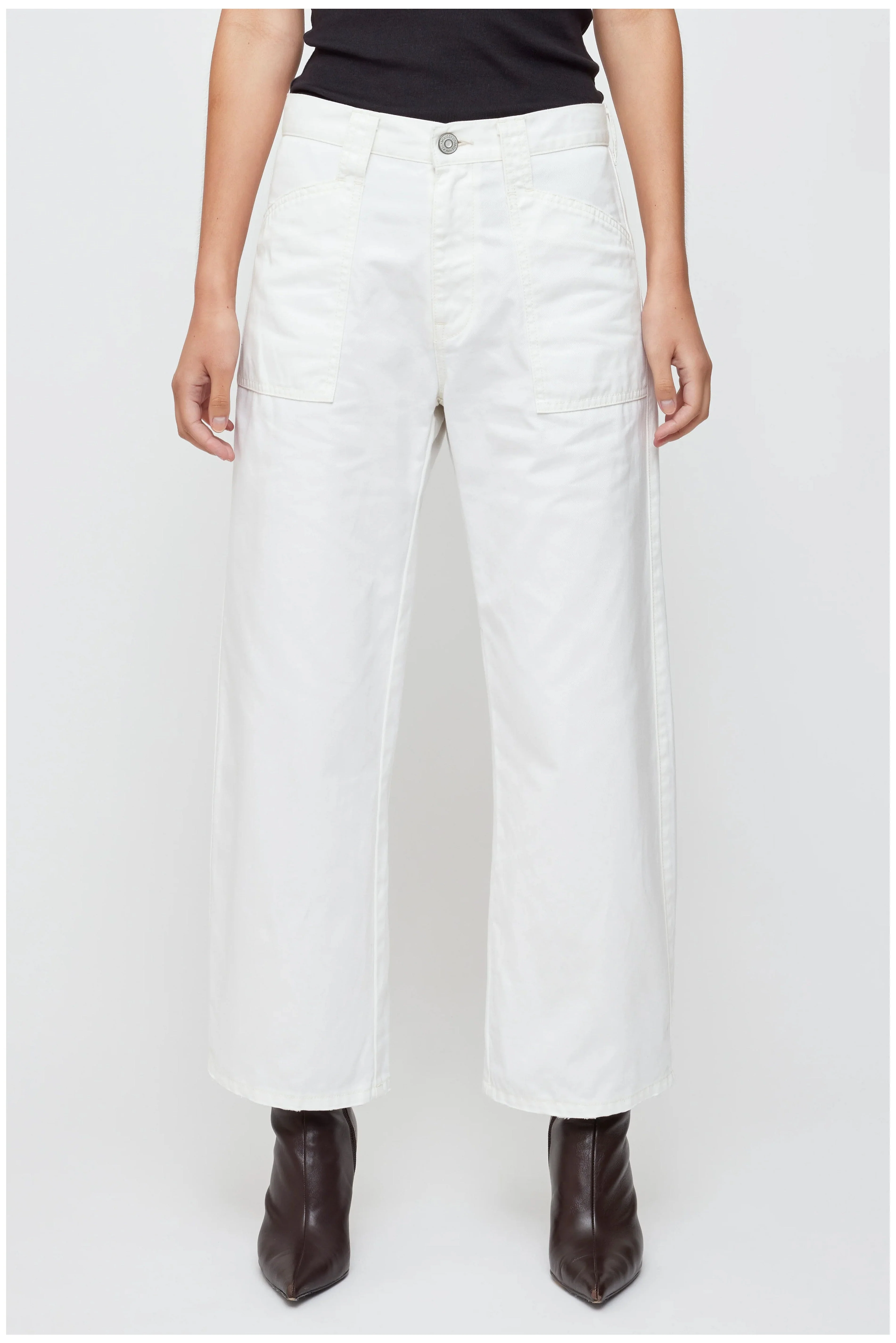 MOUSSY | MV Malba Gusset Cargo Pants - White
