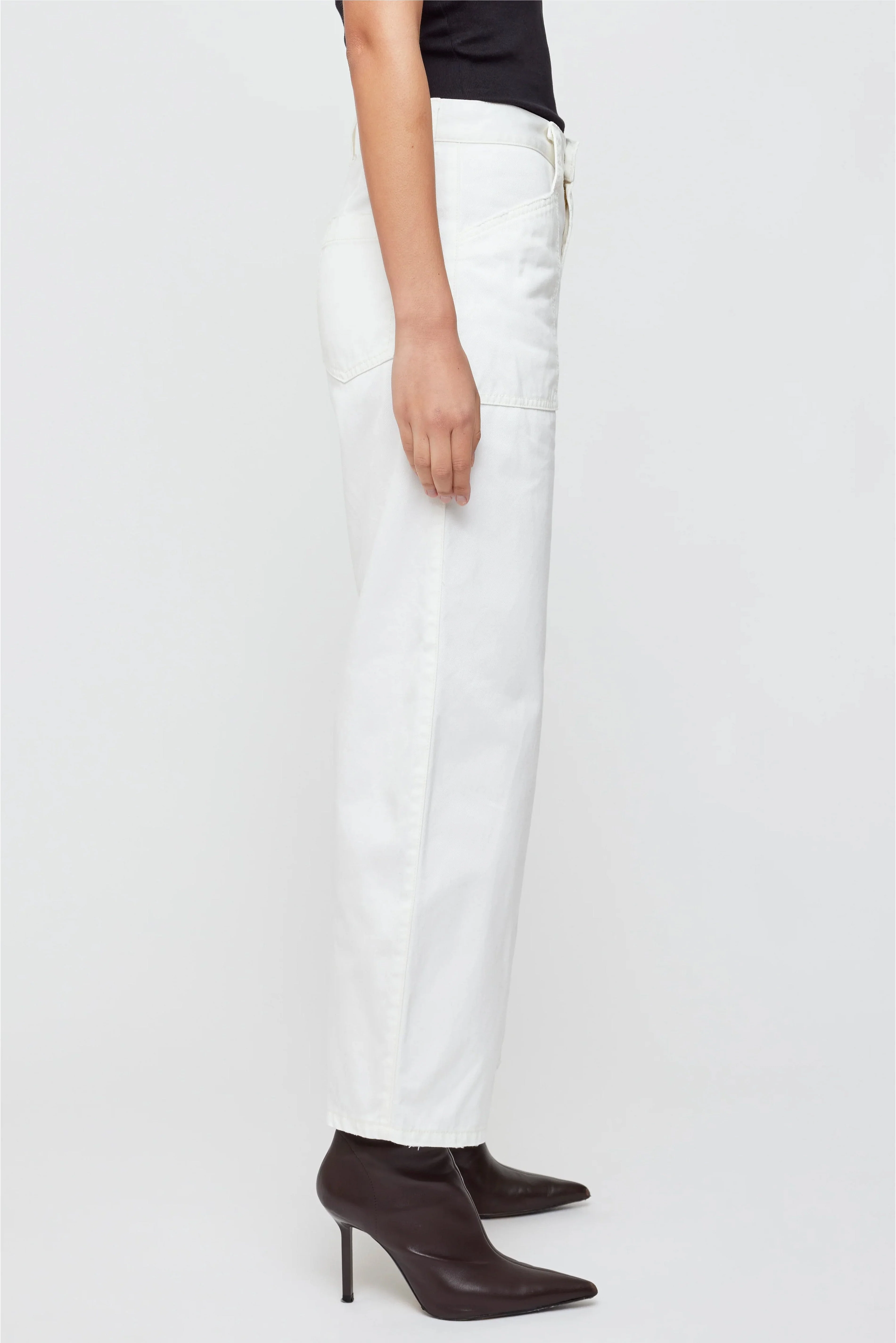 MOUSSY | MV Malba Gusset Cargo Pants - White - Image 3
