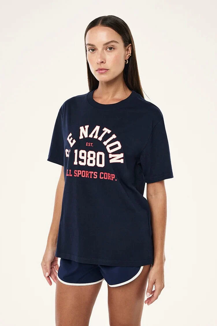 P.E. NATION | Backspin Tee - Dark Navy - Image 3