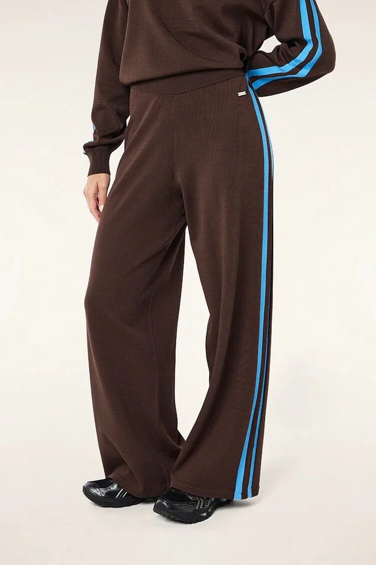 P.E. NATION | Retreat Knit Pant - Coffee/Marina Blue - Image 5