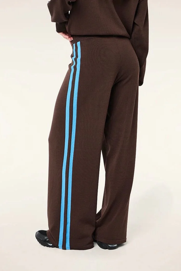 P.E. NATION | Retreat Knit Pant - Coffee/Marina Blue - Image 6