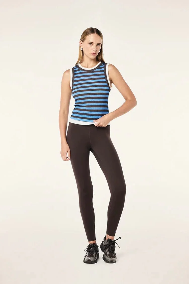 P.E. NATION | Serene Stripe Tank - Coffee Stripe - Image 4