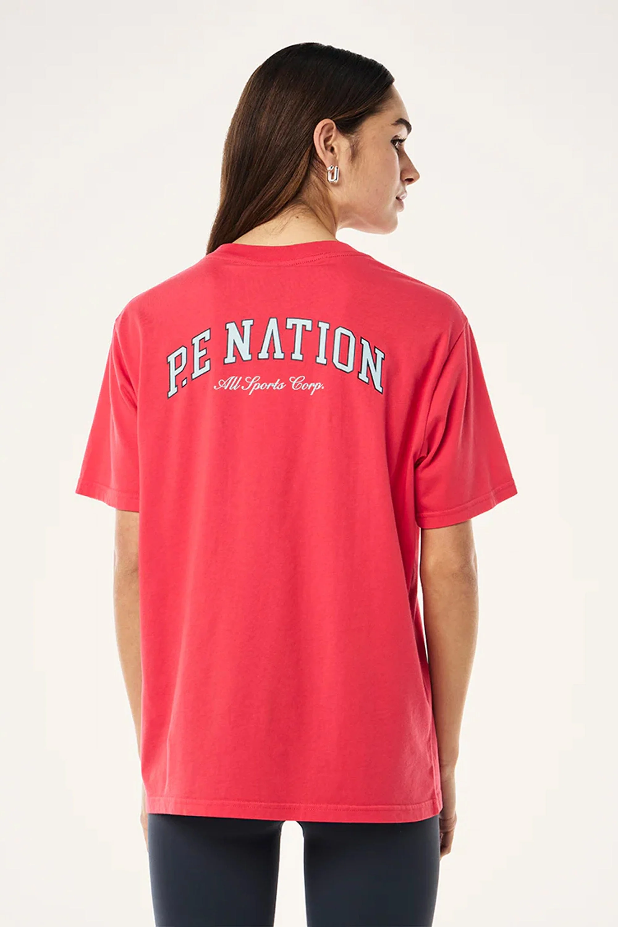 P.E NATION | Slate Tee - Washed Strawberry - Image 2