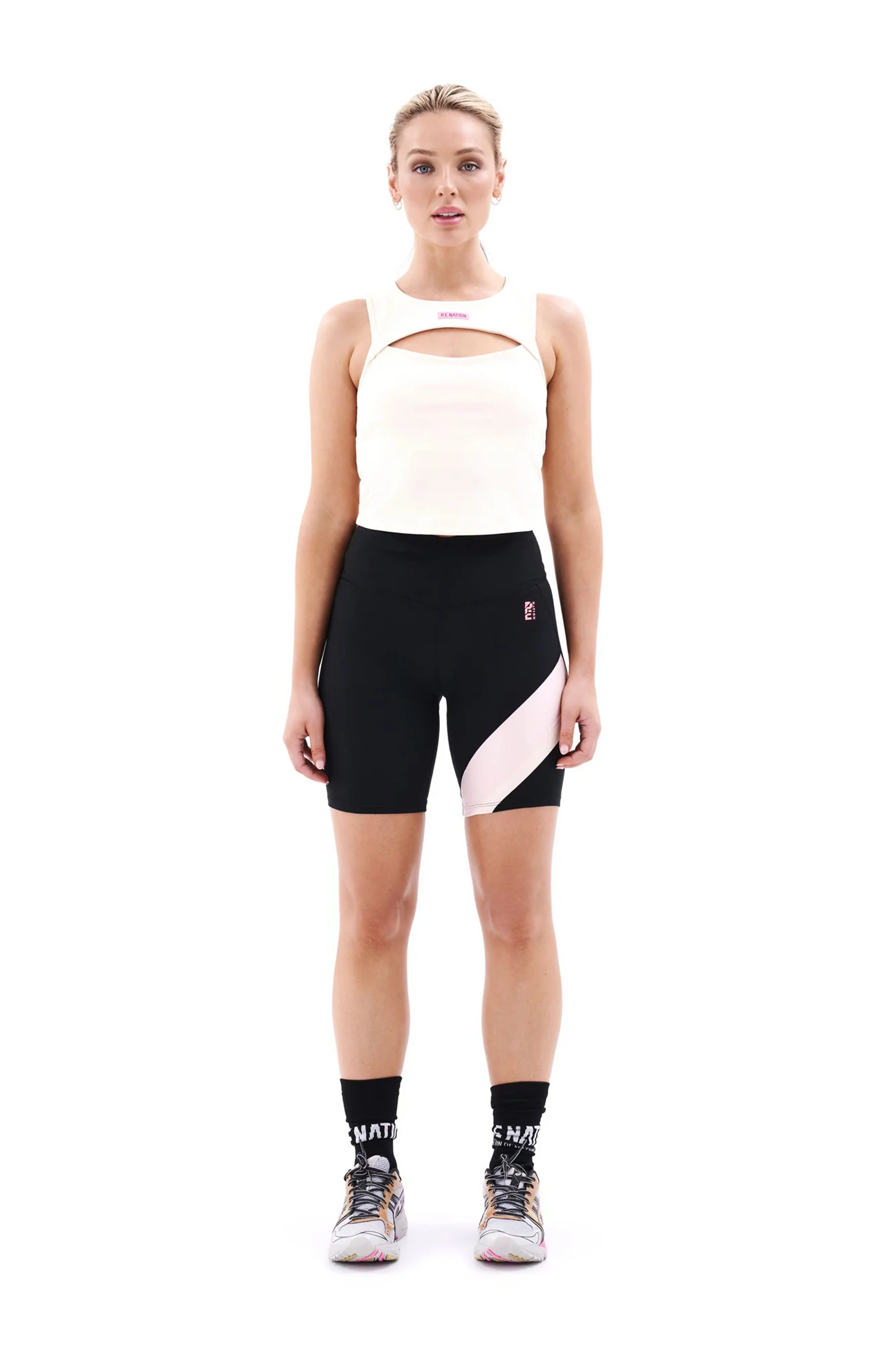 P.E NATION | Sprint Time Bike Shorts - Black - Image 3