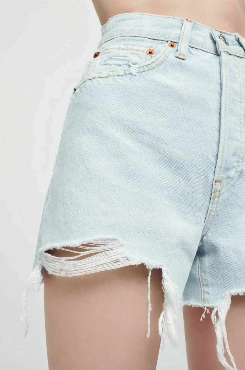 RE/DONE | 50s Cutoff Shorts - Light Raf - Image 5