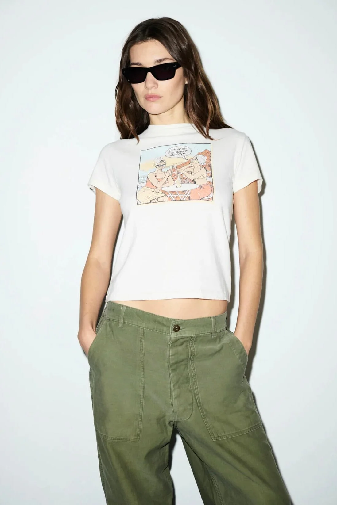 RE/DONE | Classic "Same Cloth" Tee - Vintage White - Image 2