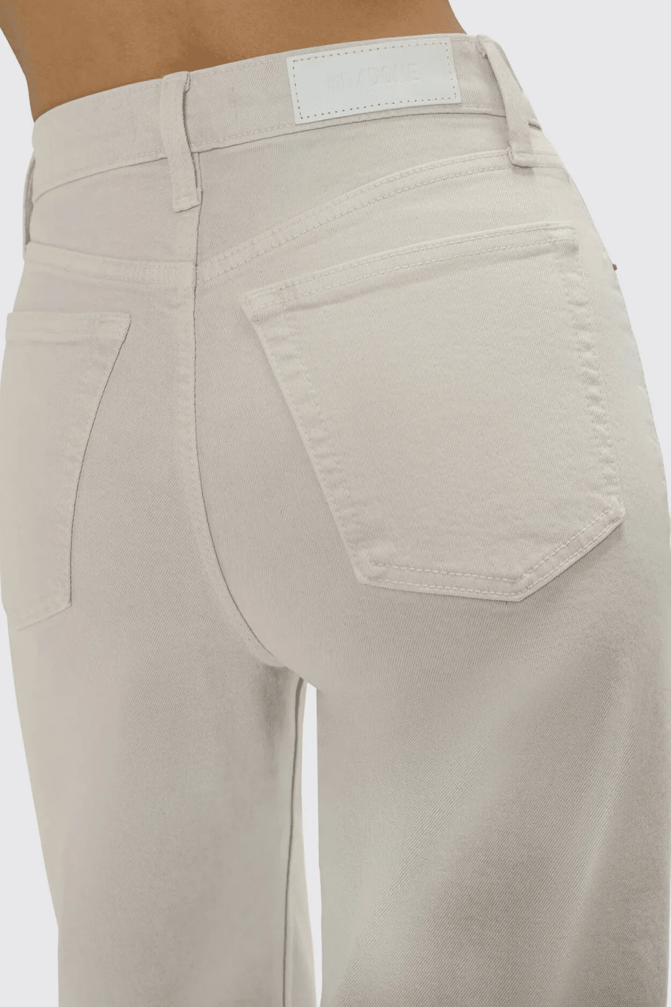 RE/DONE | High Rise Wide Leg Crop - Pebble - Image 4