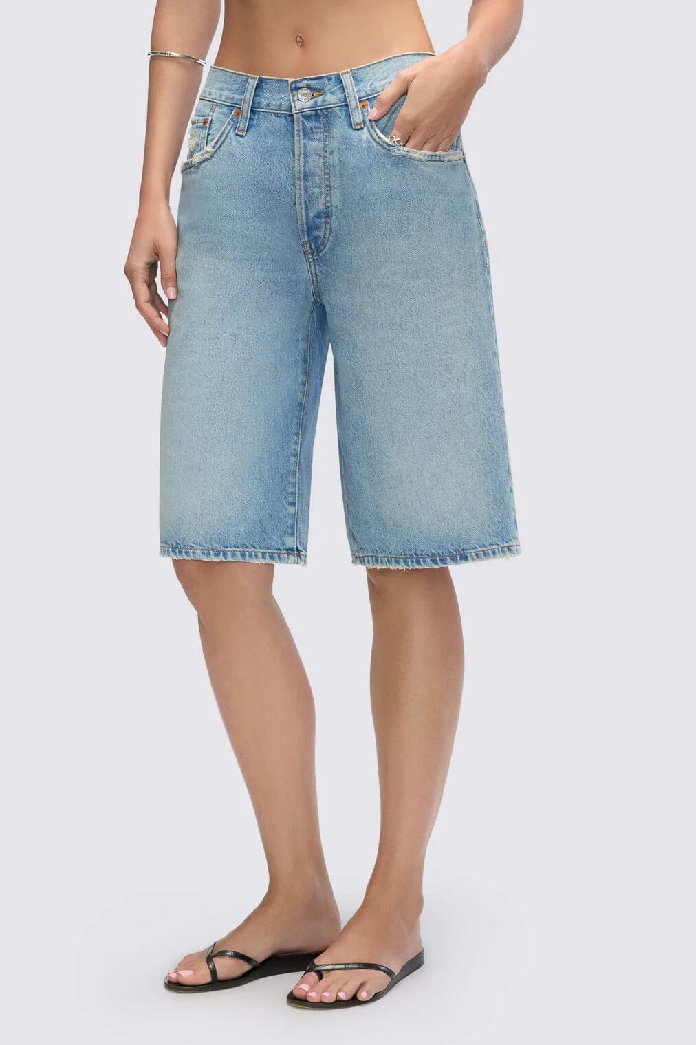 RE/DONE | Skater Short - Aged Worn Blue