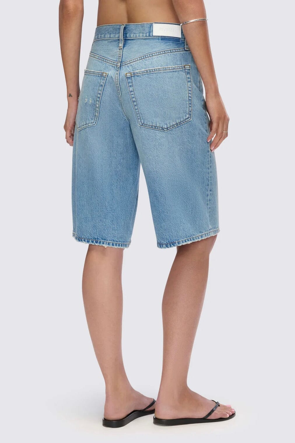 RE/DONE | Skater Short - Aged Worn Blue - Image 2