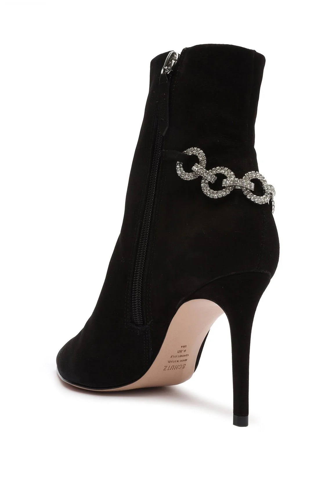 SCHUTZ | Elisha Bootie - Black/Chain - Image 3