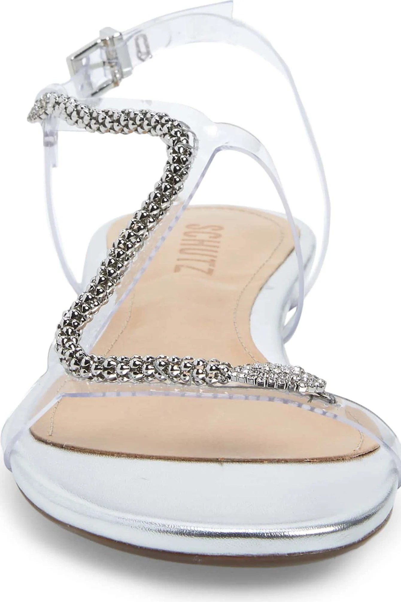 SCHUTZ | Gabby Snake Sandal - Silver - Image 3