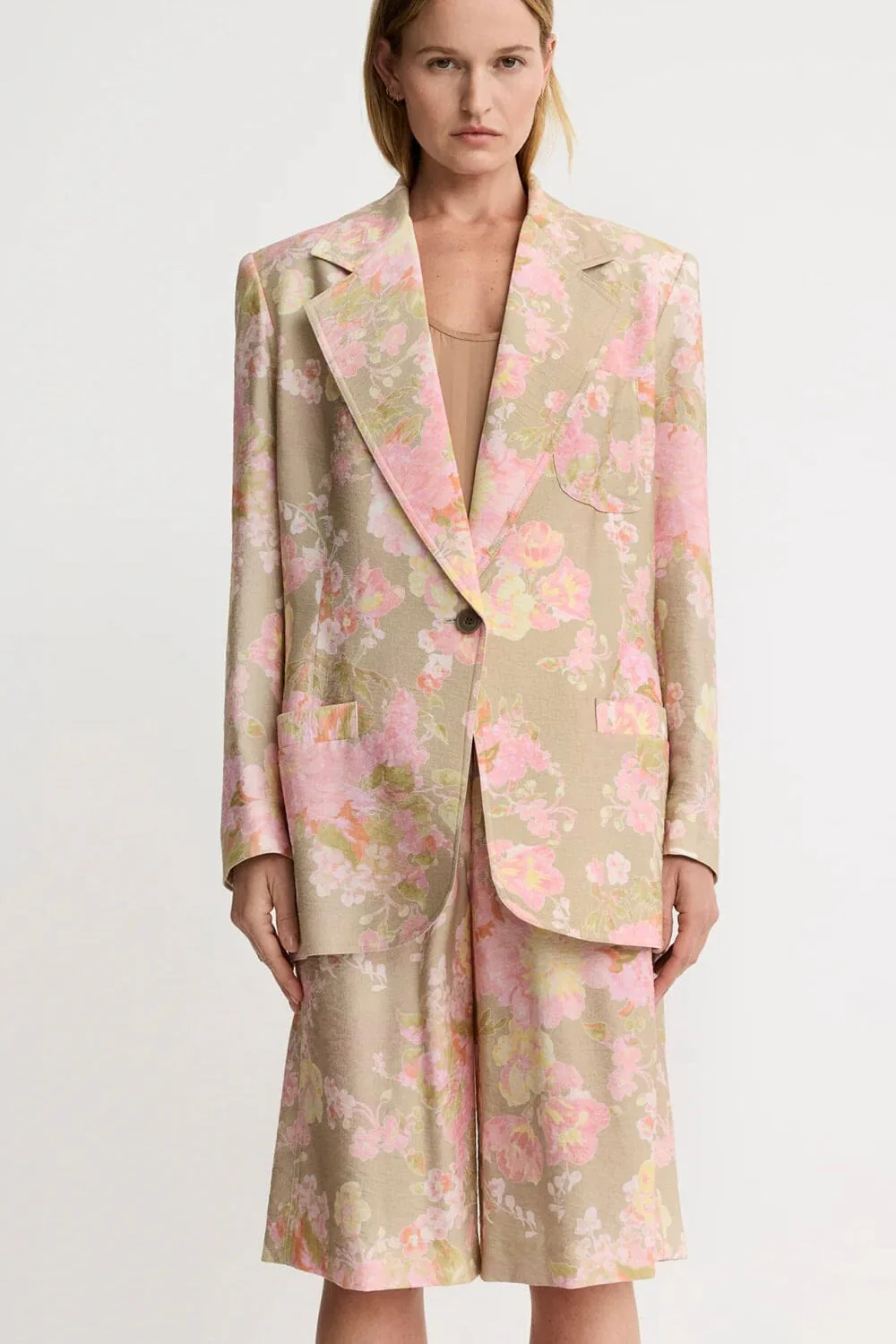 SMYTHE | Notched Lapel Blazer - Pastel Multi - Image 4