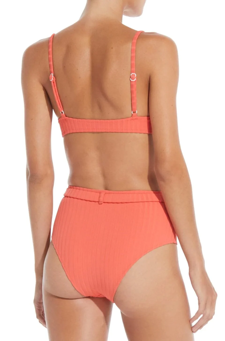 SOLID & STRIPED | The Cora Belt Bottoms - Coral - Image 4
