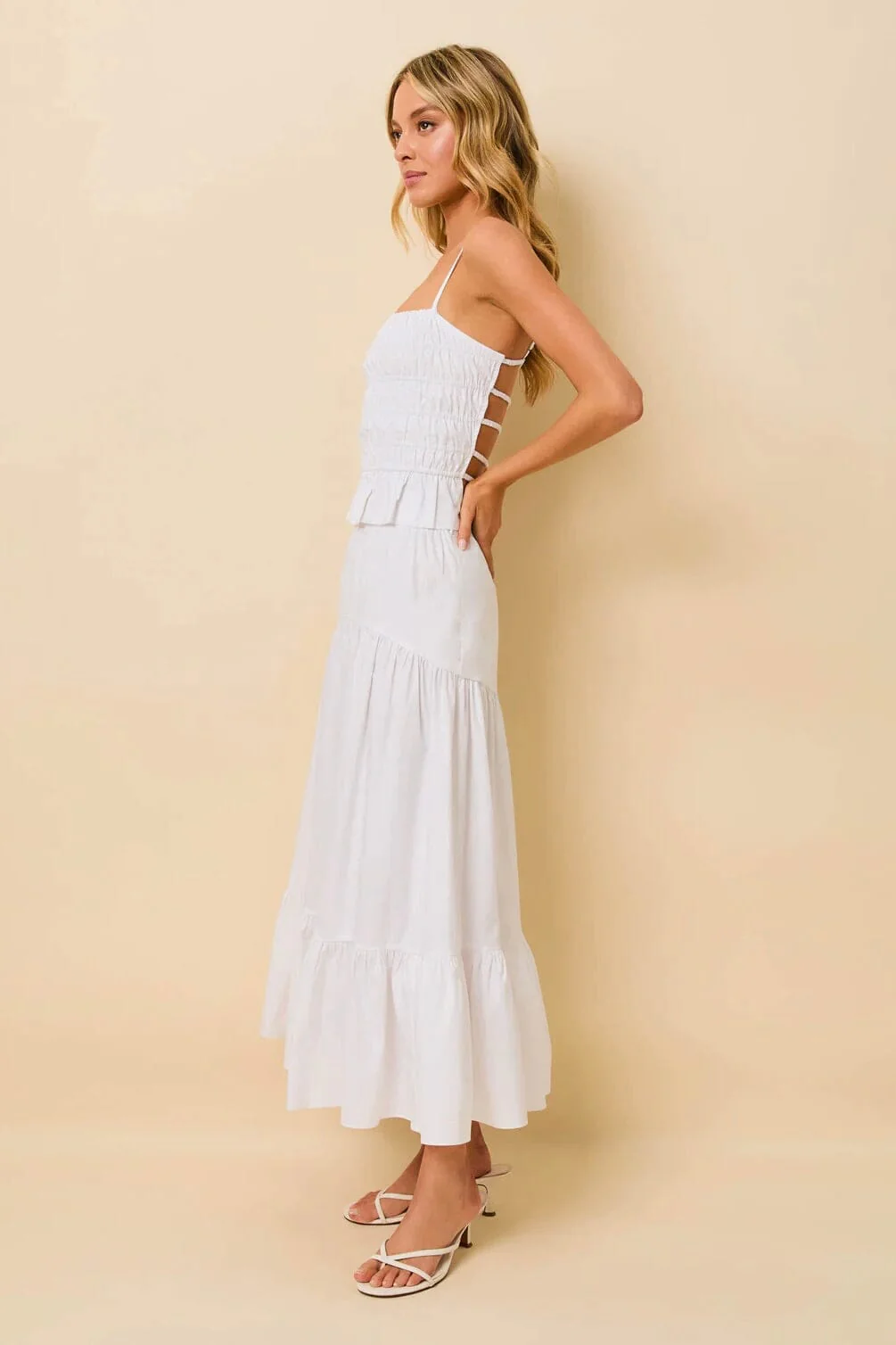 SOLID & STRIPED | The Indra Skirt - Optic White - Image 3