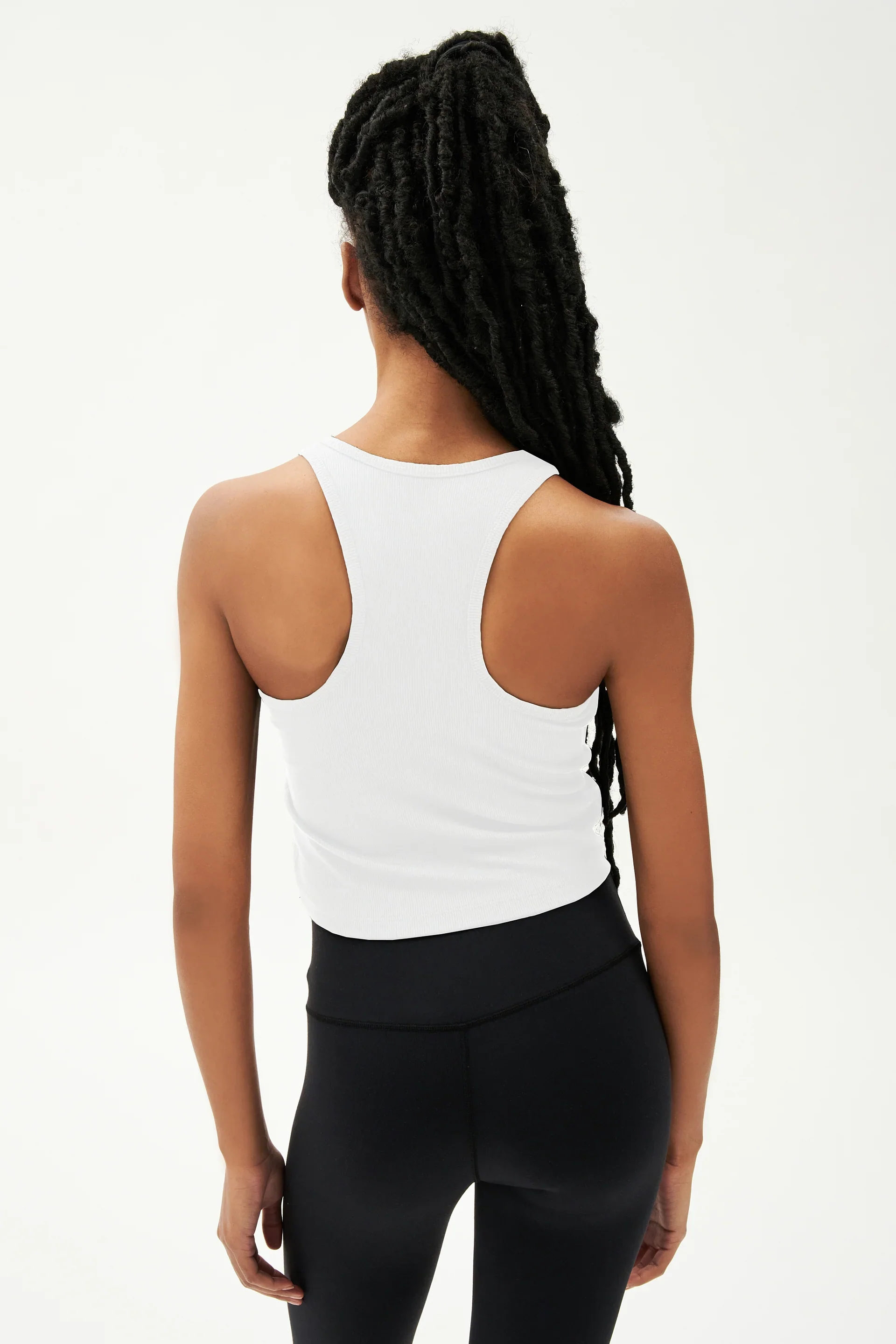 SPLITS59 | Ashby Rib Crop - White - Image 3