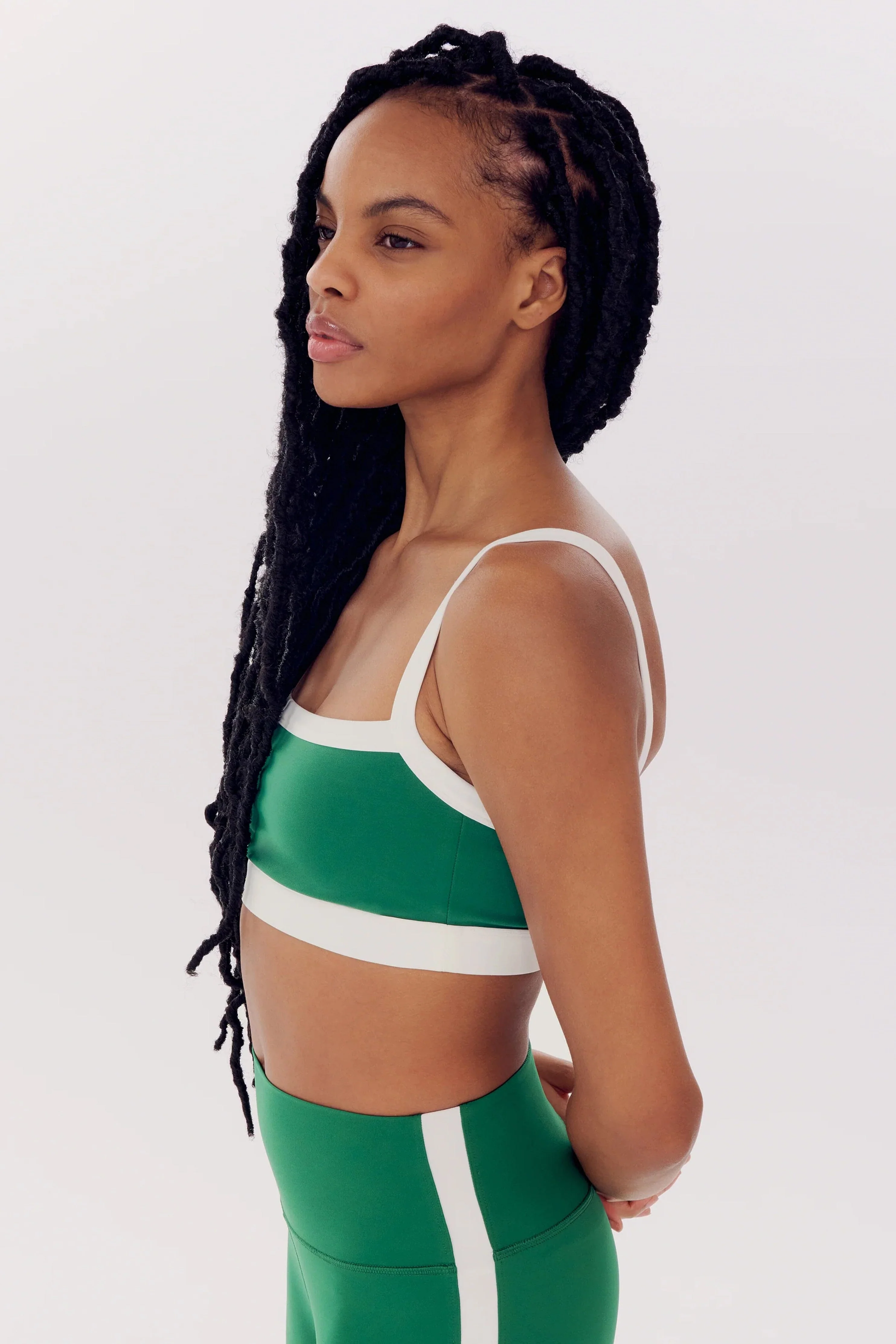 SPLITS59 | Monah Rigor Bra - Arugula/White - Image 2