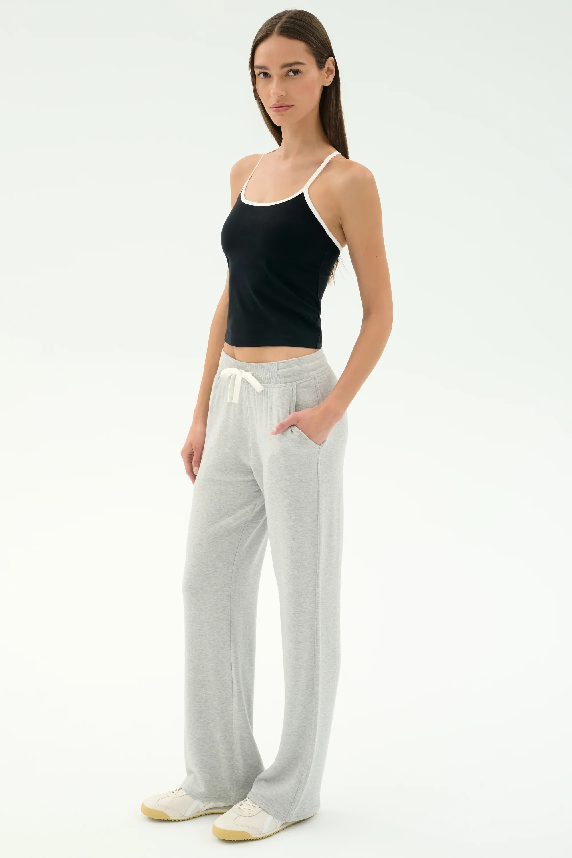 SPLITS59 | Raven Fleece Sweatpants - Heather Grey - Image 2