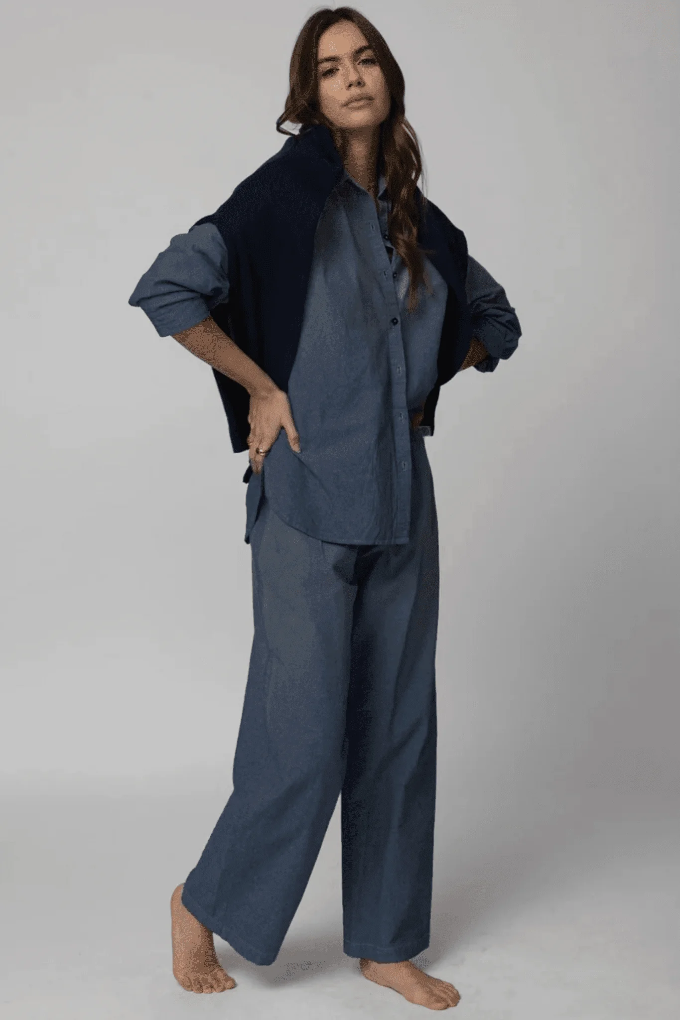STILLWATER | Denim Chambre Favorite Shirt - Indigo - Image 2