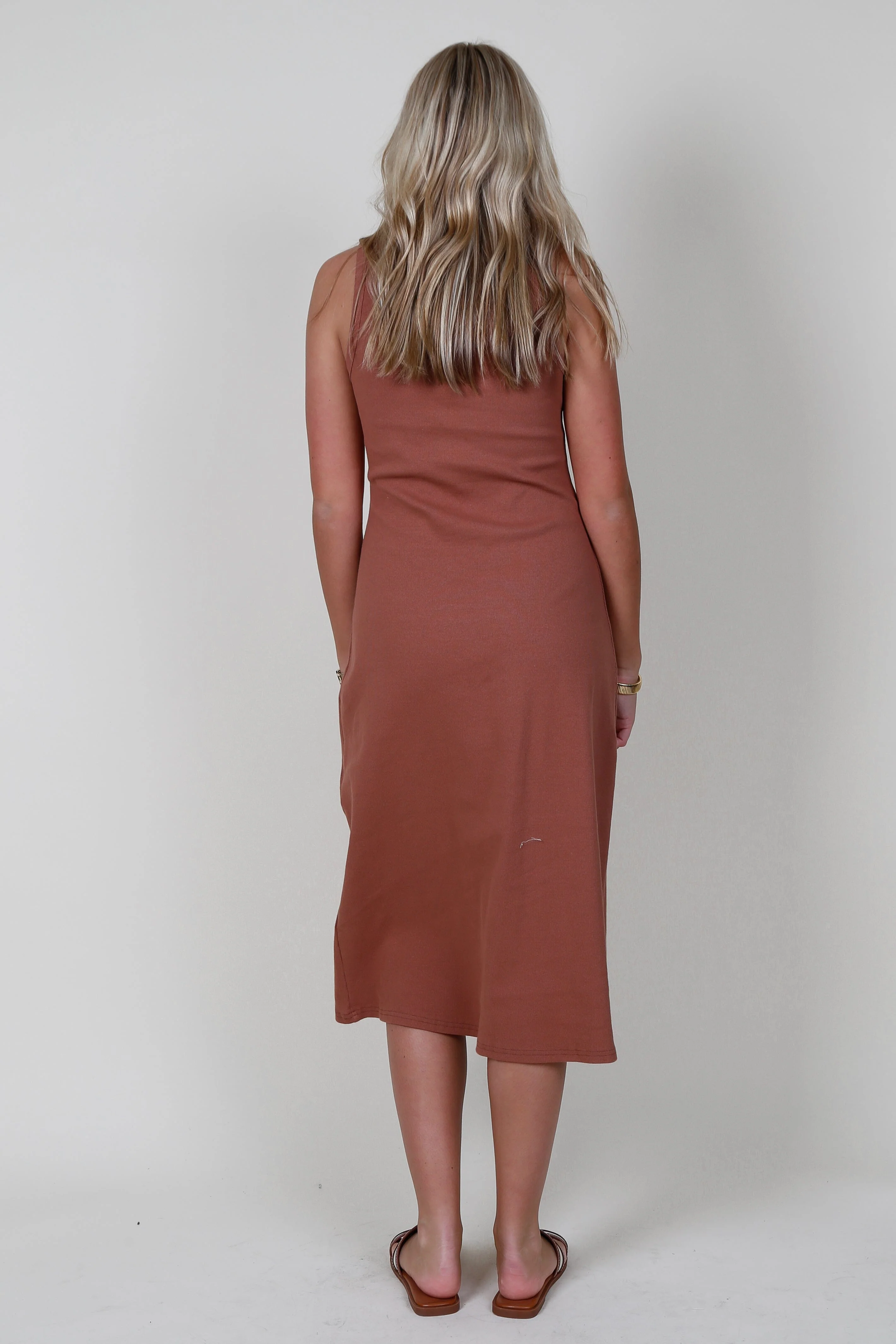 The Ivette Dress - Brick - Image 4