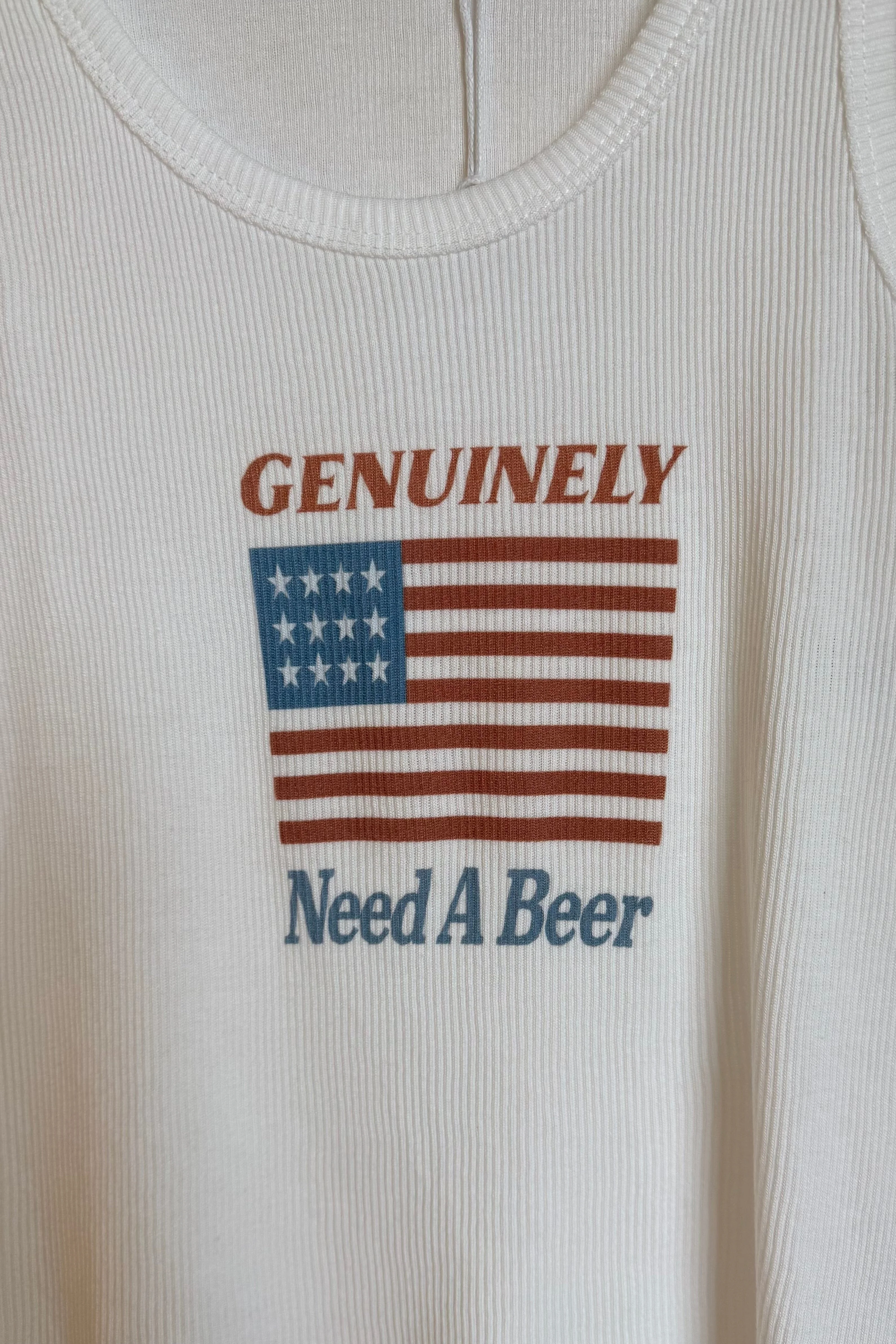 THE LAUNDRY ROOM | Rib Tank - Genuinely Need A Beer - Image 2