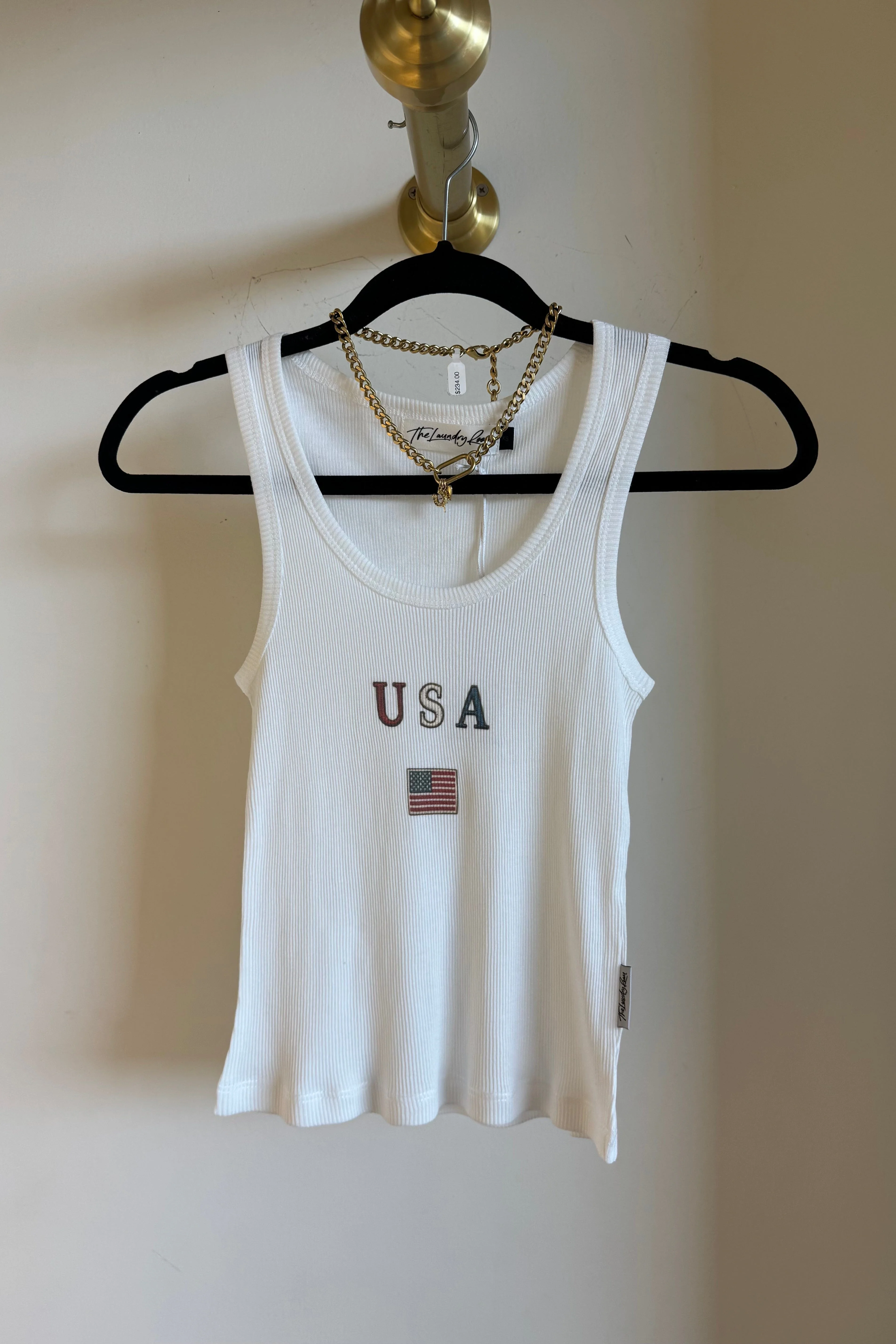 THE LAUNDRY ROOM | Rib Tank - Lil' USA Flag