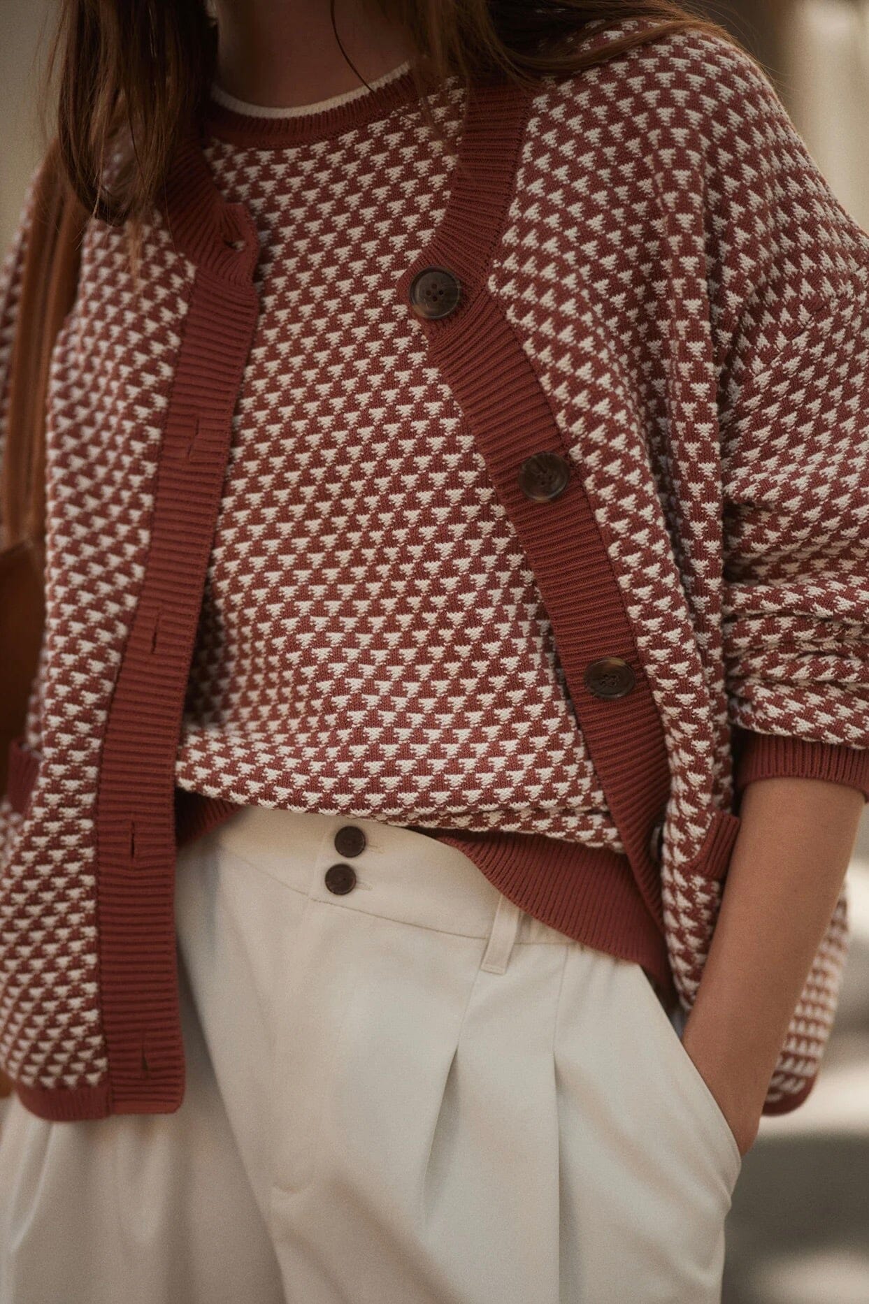 VARLEY | Elmwick Knit Jacket - Maple - Image 3